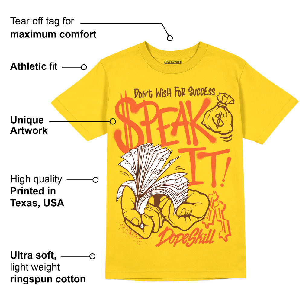 Yellow Collection superstreetwear Gold T-shirt Speak It Graphic