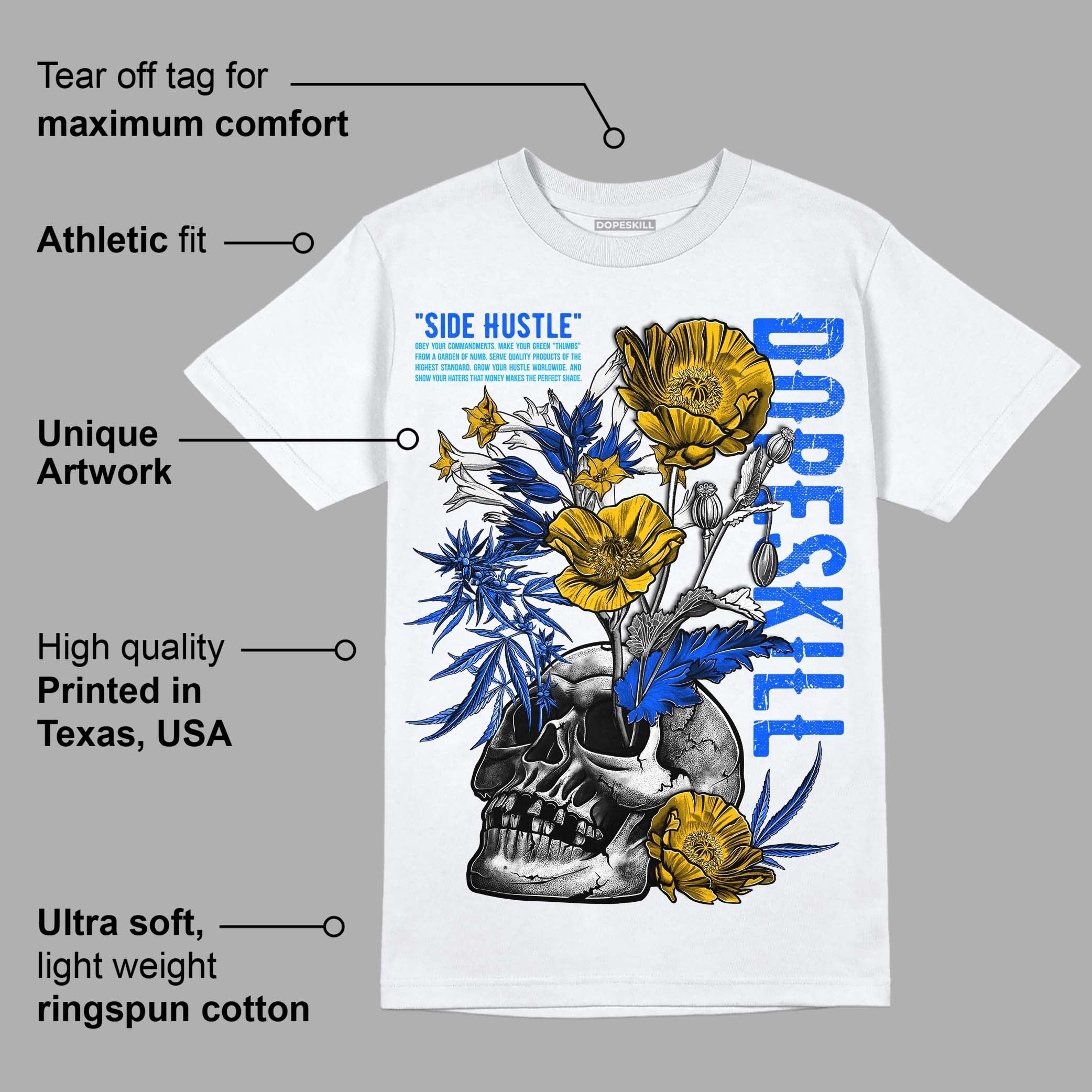 Royal Blue Collection superstreetwear T-Shirt Side Hustle Graphic