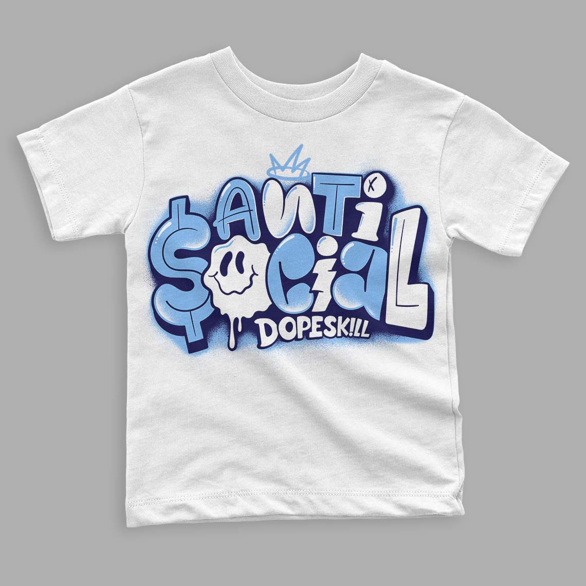 University Blue 6s superstreetwear Toddler Kids T-shirt Anti Social Graphic