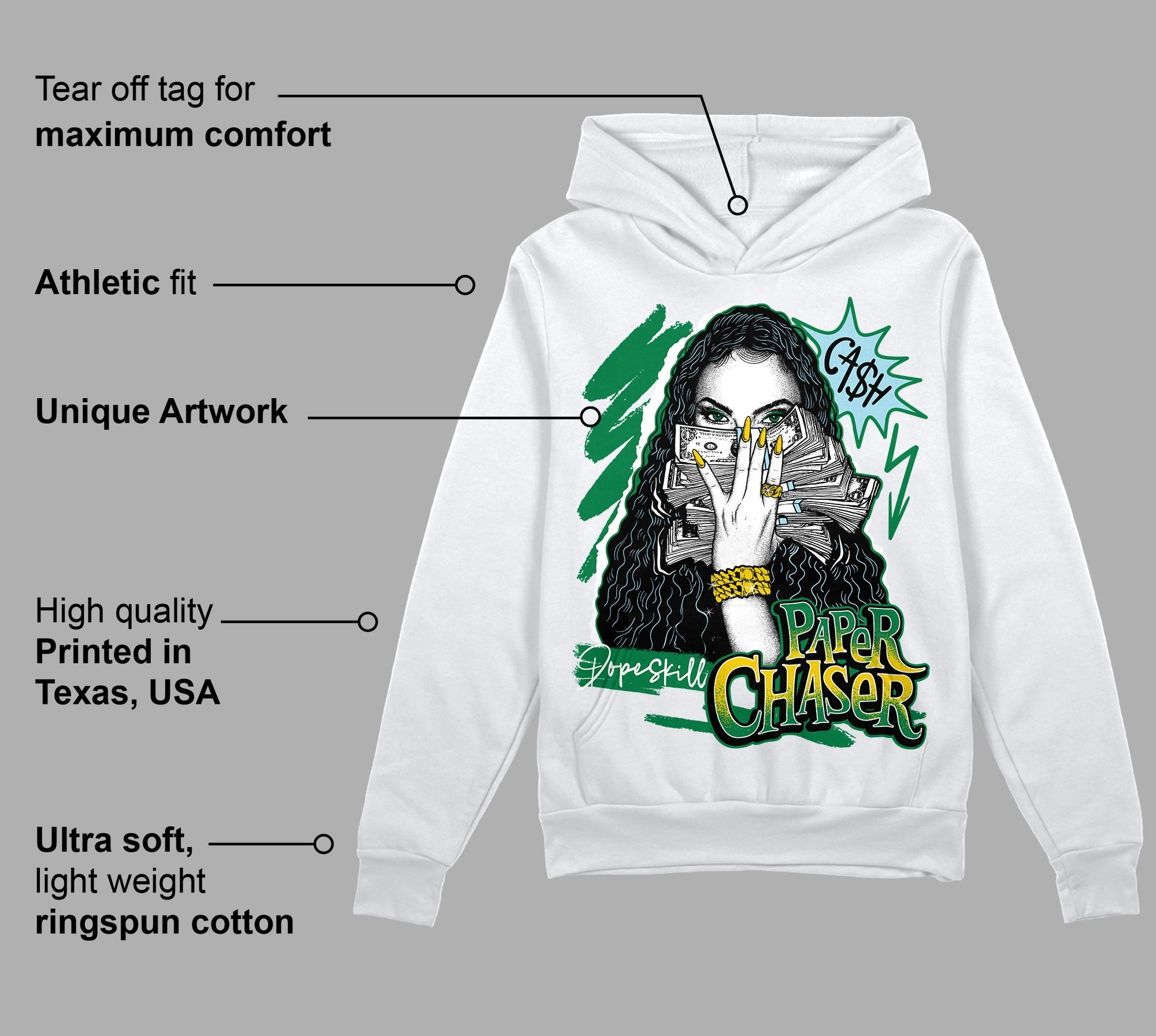Lucky Green 5s superstreetwear Hoodie Sweatshirt NPC Graphic