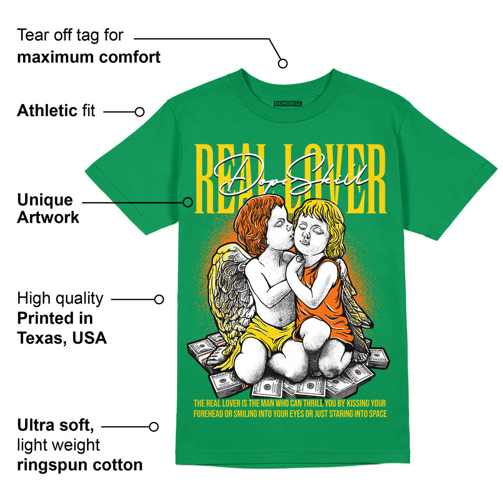 Green Collection superstreetwear Green T-shirt Real Lover Graphic