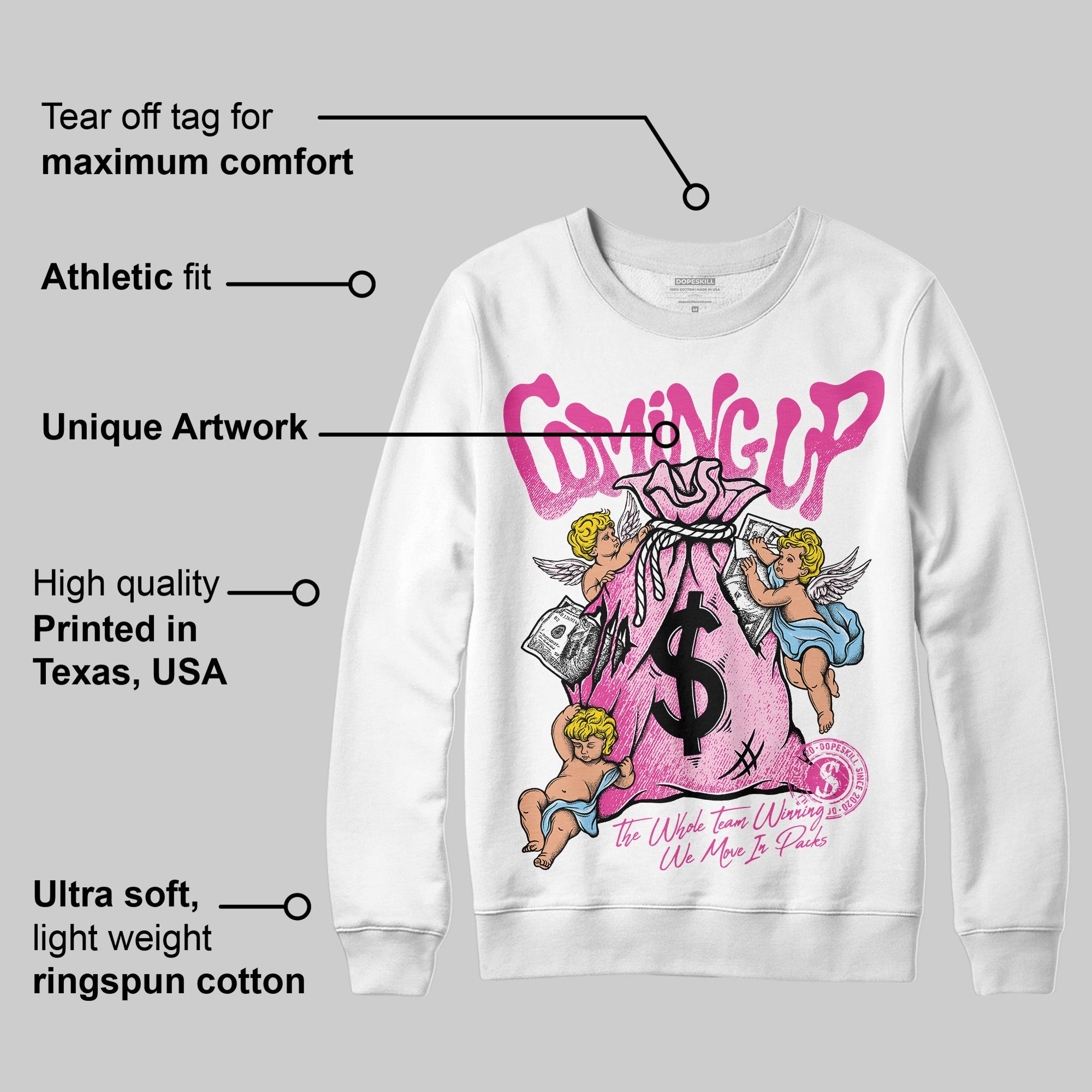 Doernbecher 6s superstreetwear Sweatshirt Money Bag Coming Up Graphic