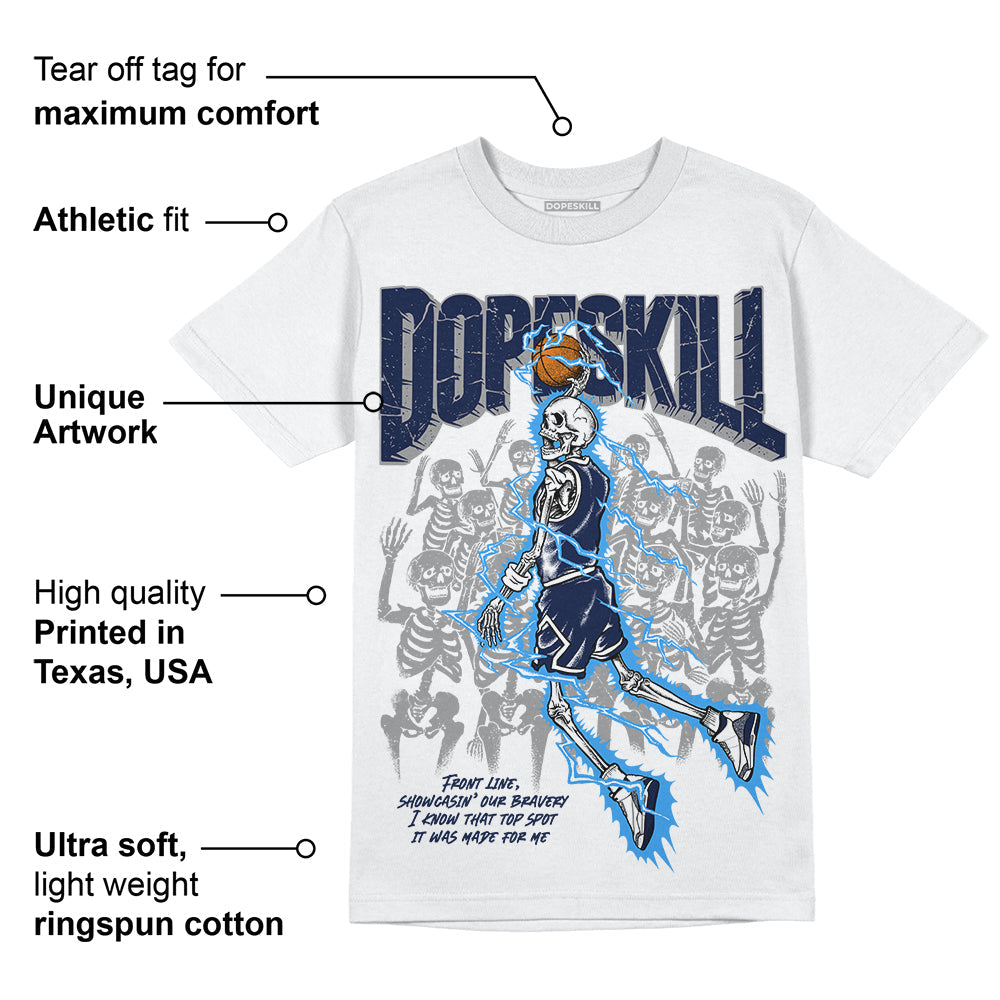 AJ Spizike White Obsidian superstreetwear T-Shirt Thunder Dunk Graphic