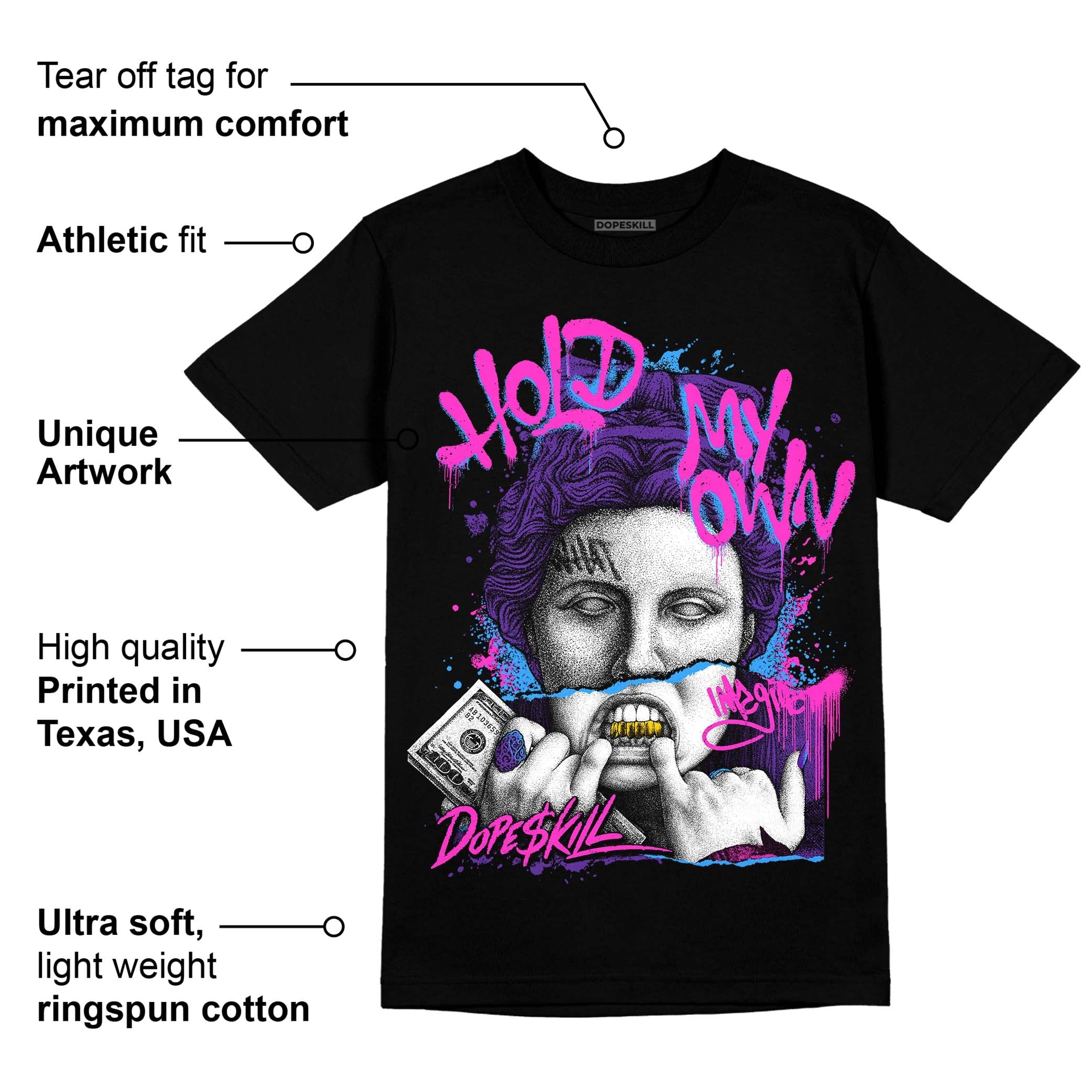 PURPLE Collection superstreetwear T-Shirt Hold My Own Graphic