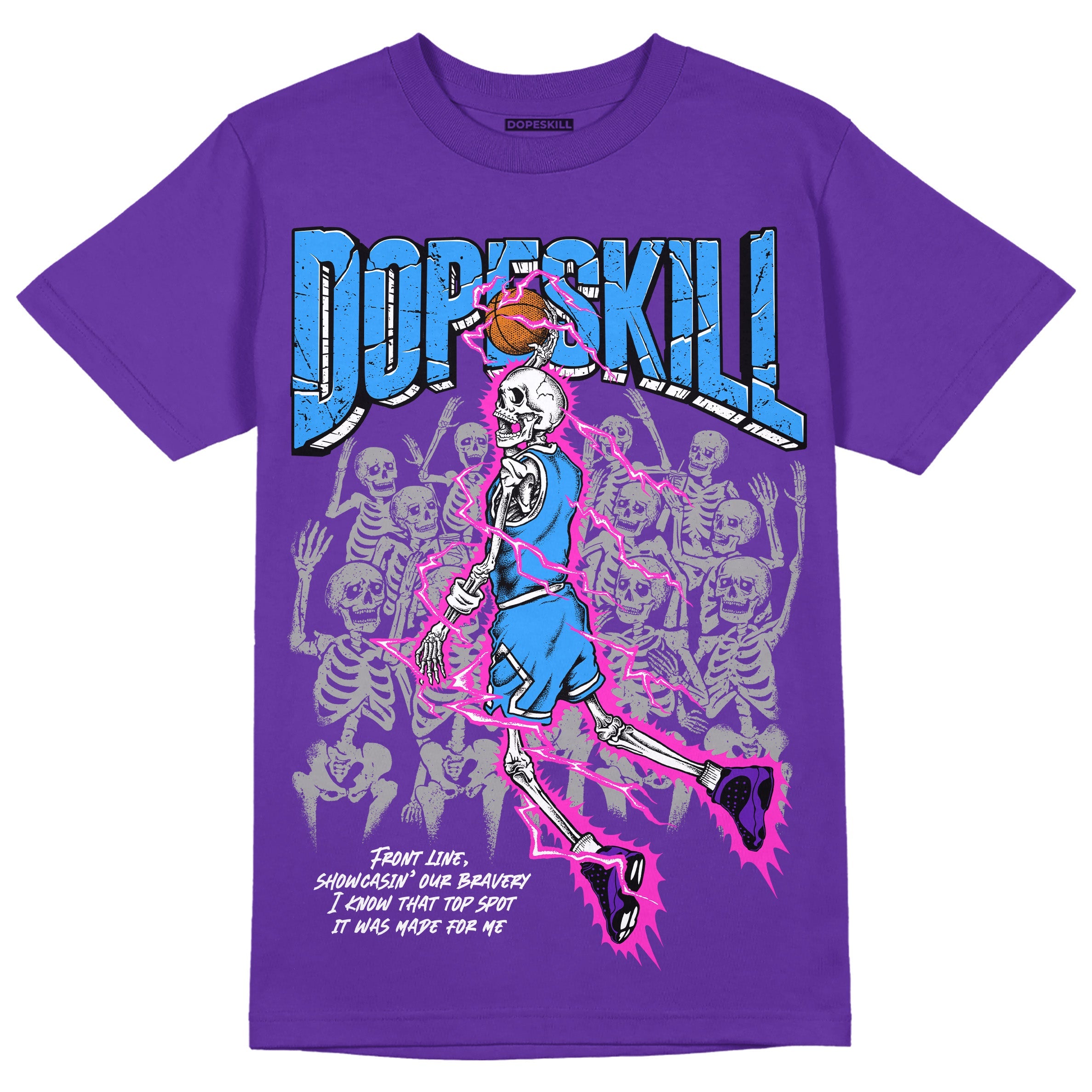 Court Purple 13s superstreetwear Purple T-shirt Thunder Dunk Graphic