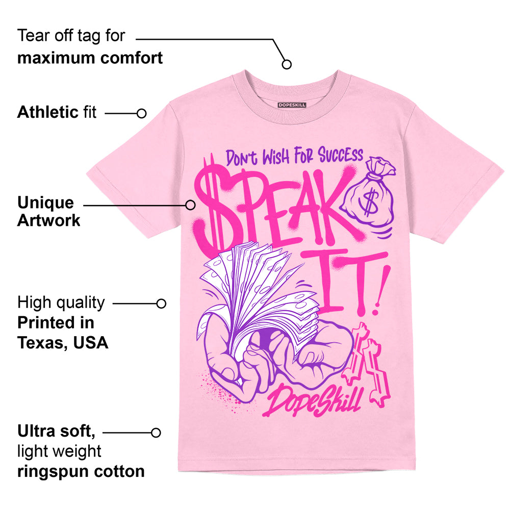 Pink Collection superstreetwear Pink T-shirt Speak It Graphic
