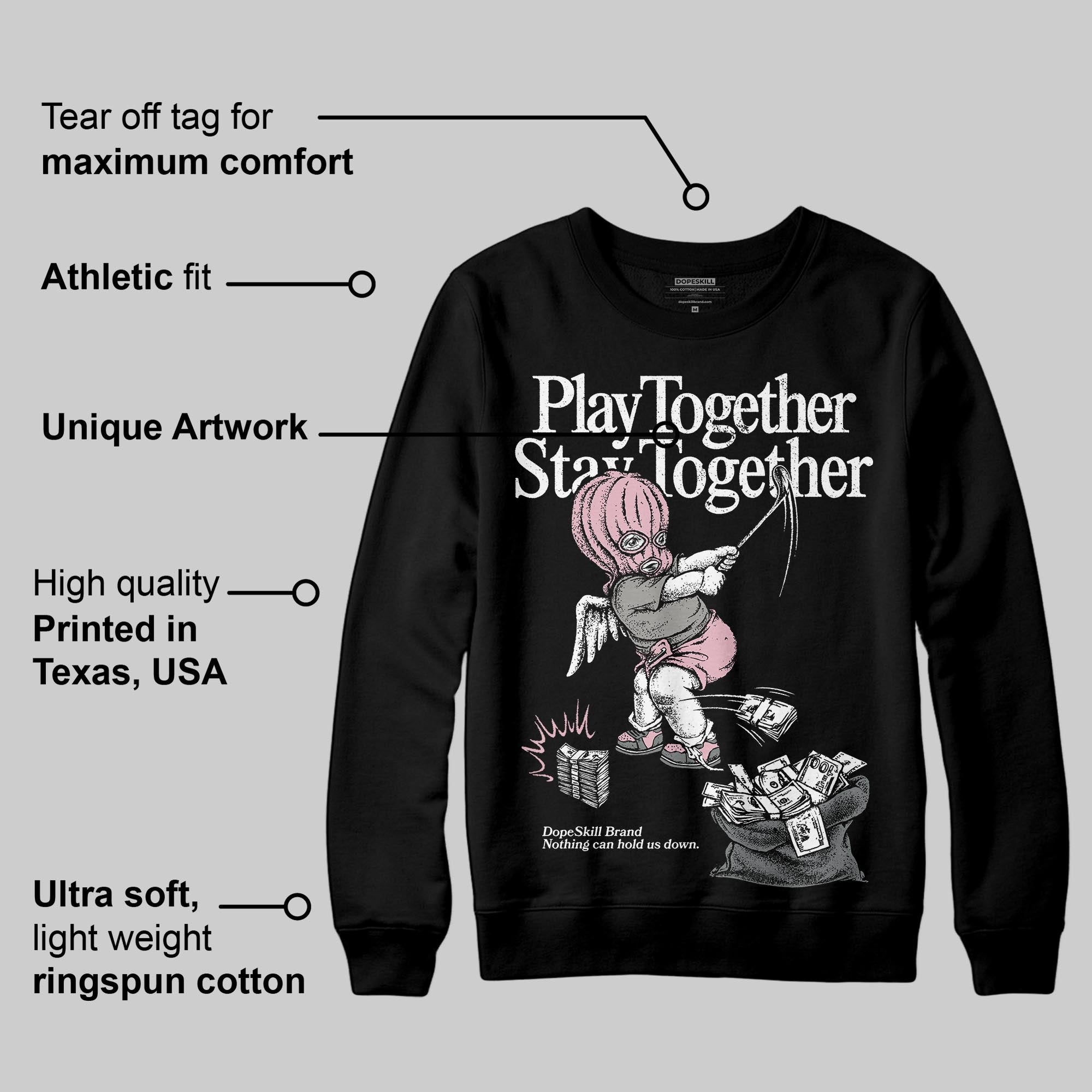 Max 95 OG ¡°Pink Foam¡± superstreetwear Sweatshirt Play together,Stay together Graphic