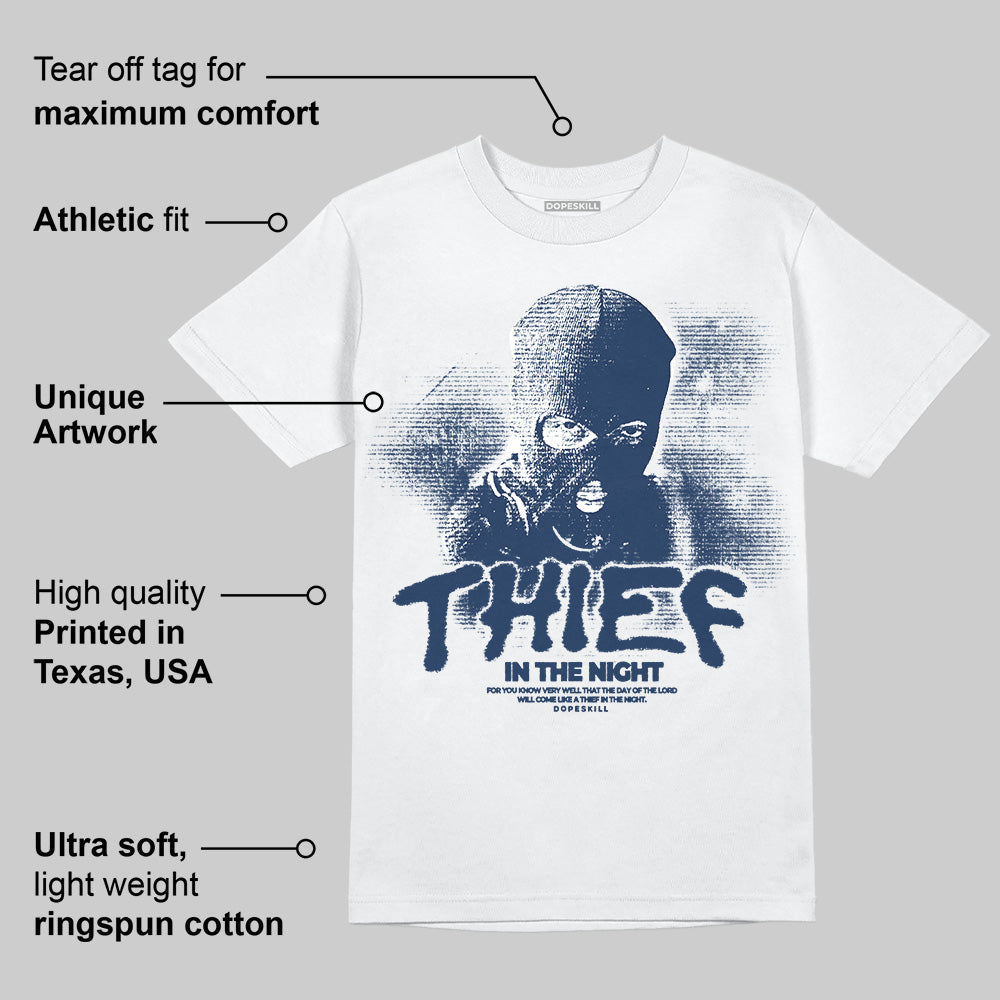 Summit White Navy 4s superstreetwear T-Shirt Thief In The Night Graphic