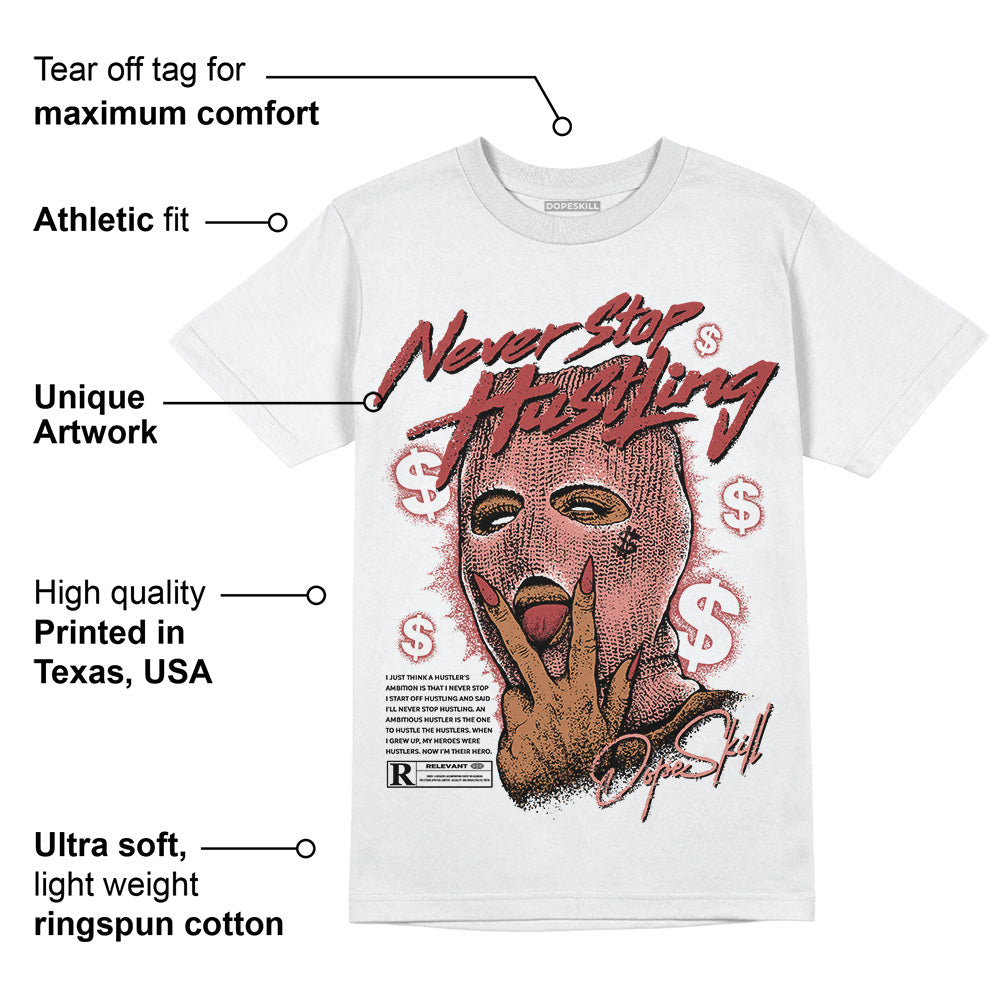 Dune Red 13s superstreetwear T-Shirt Never Stop Hustling Graphic