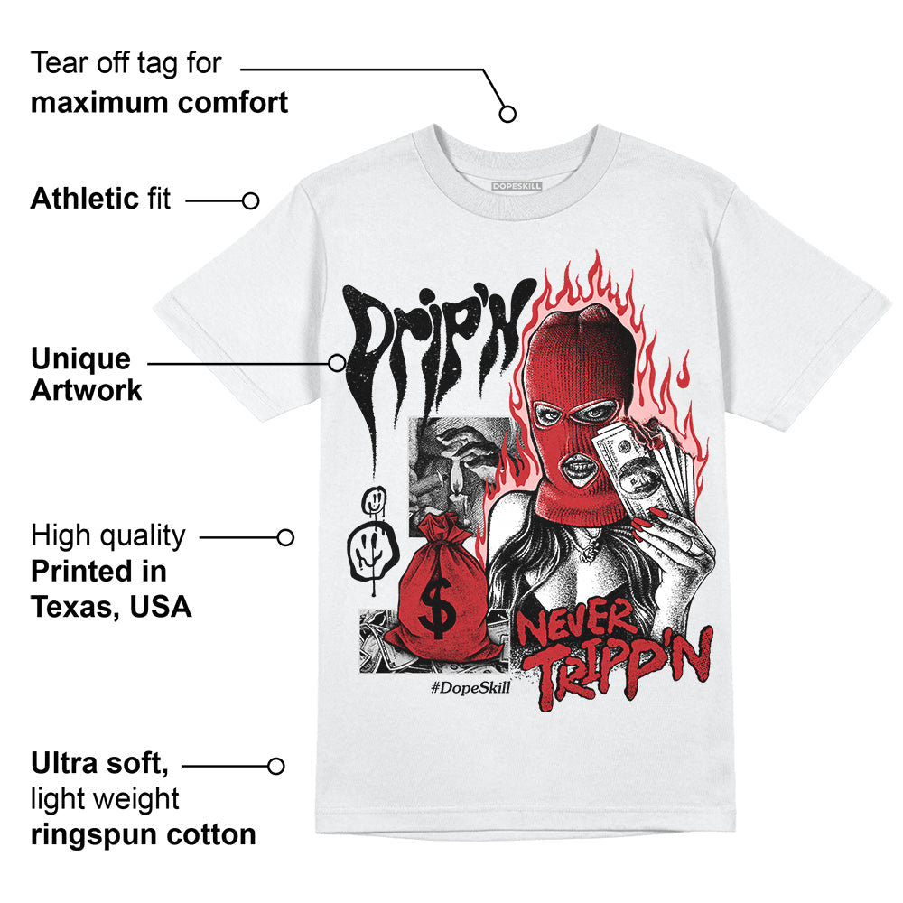 Red Taxi 12s superstreetwear T-Shirt Drip'n Never Tripp'n Graphic