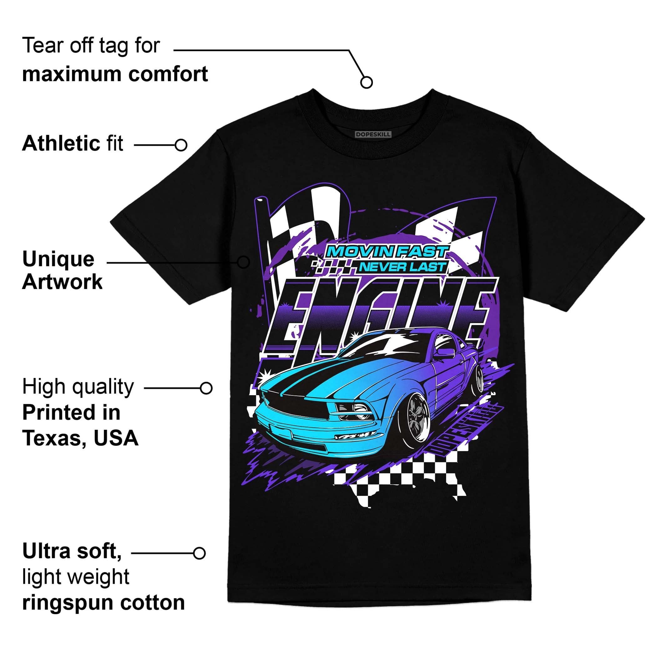 Aqua 6s superstreetwear T-Shirt ENGINE Tshirt Graphic