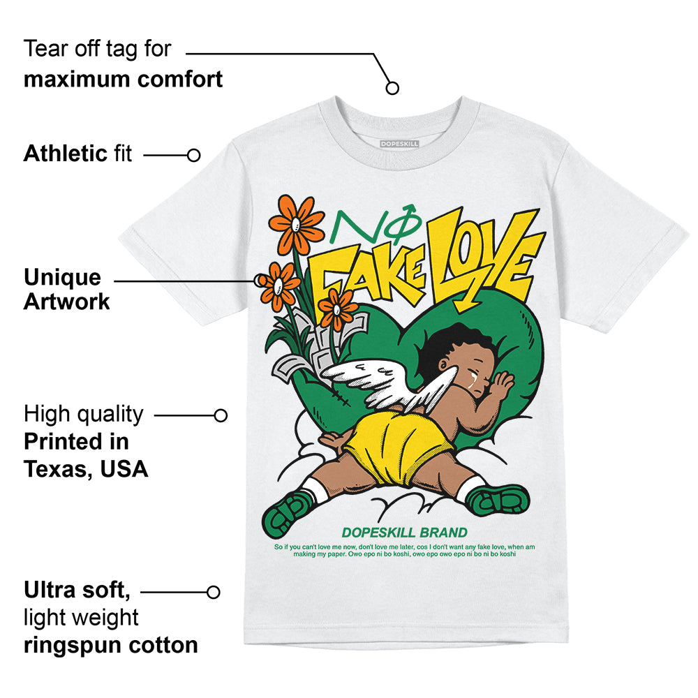 Green Collection superstreetwear T-Shirt No Fake Love Graphic