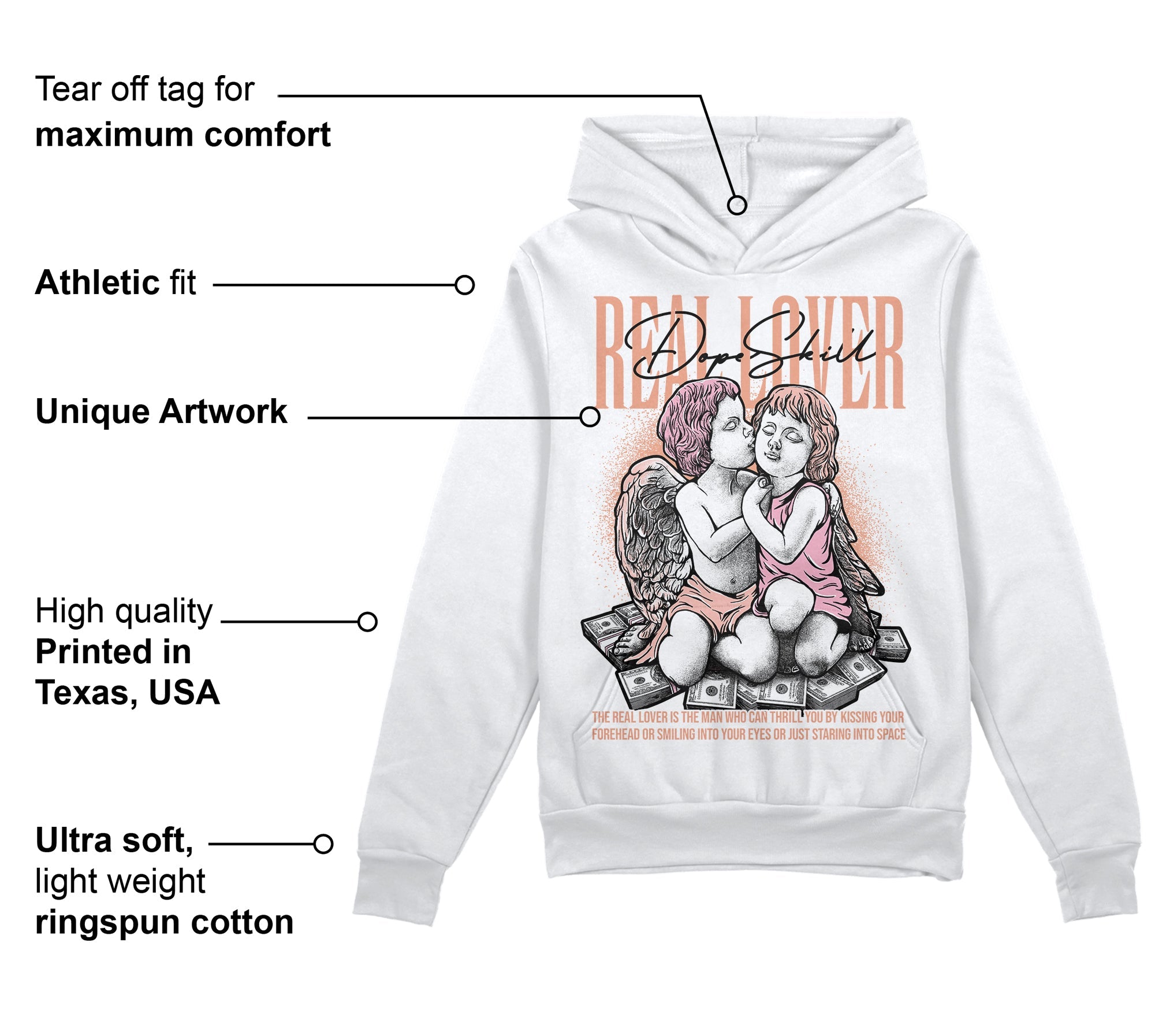 Legend Pink 11s superstreetwear Hoodie Sweatshirt Real Lover Graphic