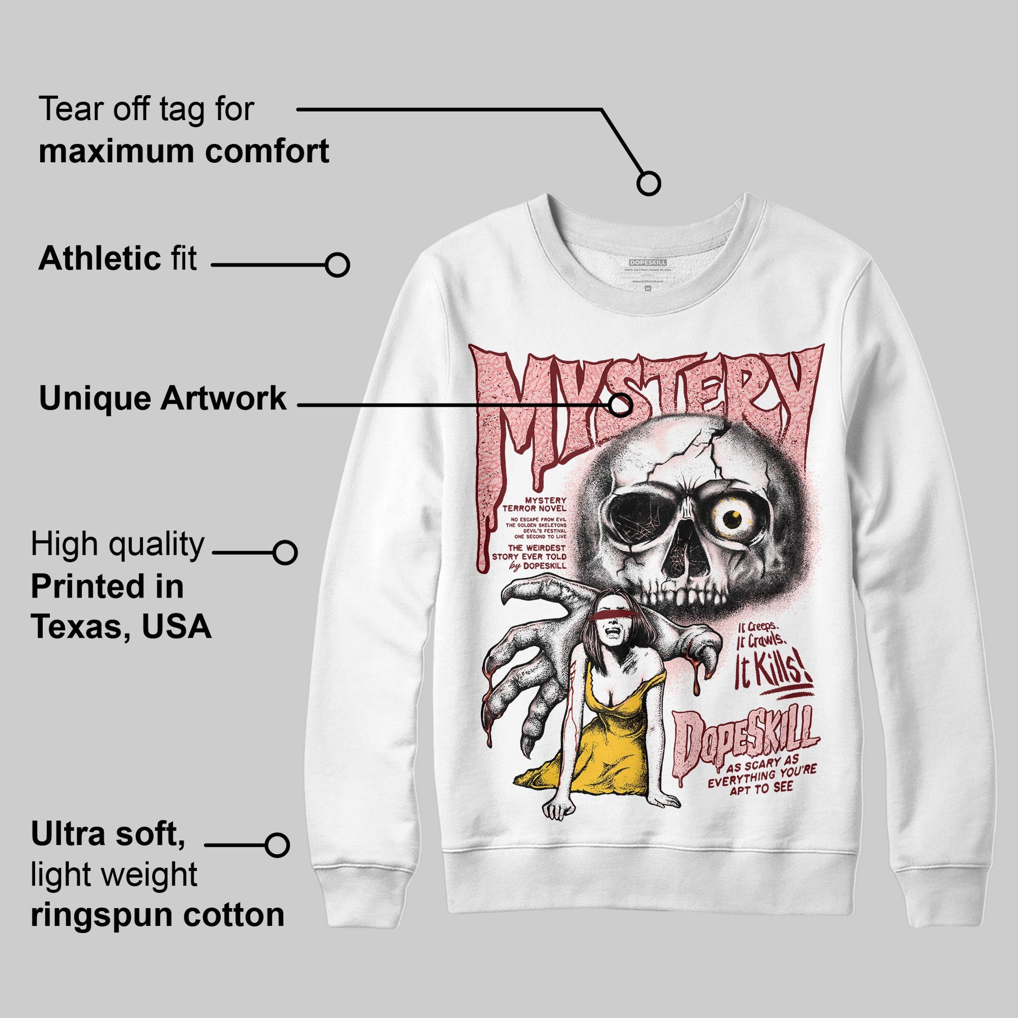 VALENTINE'S Day 3s superstreetwear Sweatshirt Mystery Ghostly Grasp Graphic