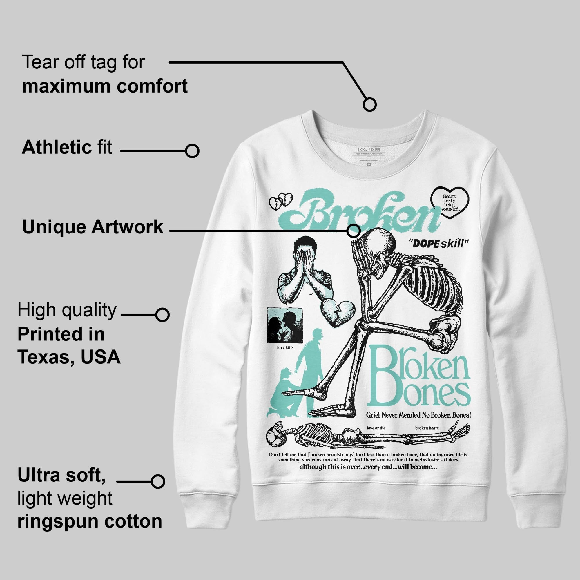 Igloo 11s superstreetwear Sweatshirt Broken Bones Graphic