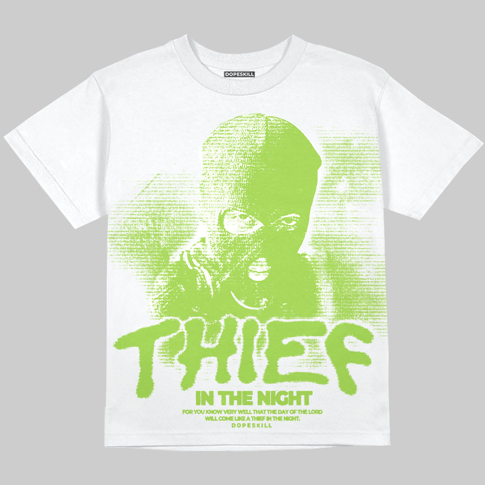 Neon Green Collection superstreetwear Oversize Print T-Shirt Thief In The Night Graphic