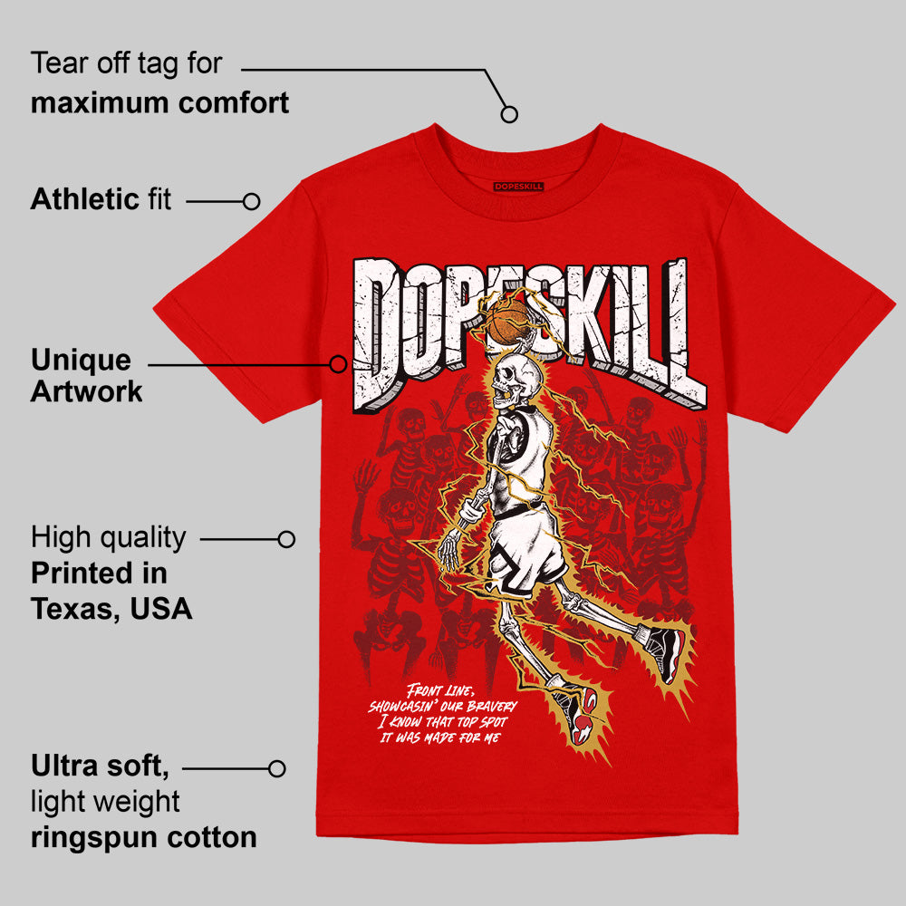 Bred Velvet 11s superstreetwear Red T-shirt Thunder Dunk Graphic