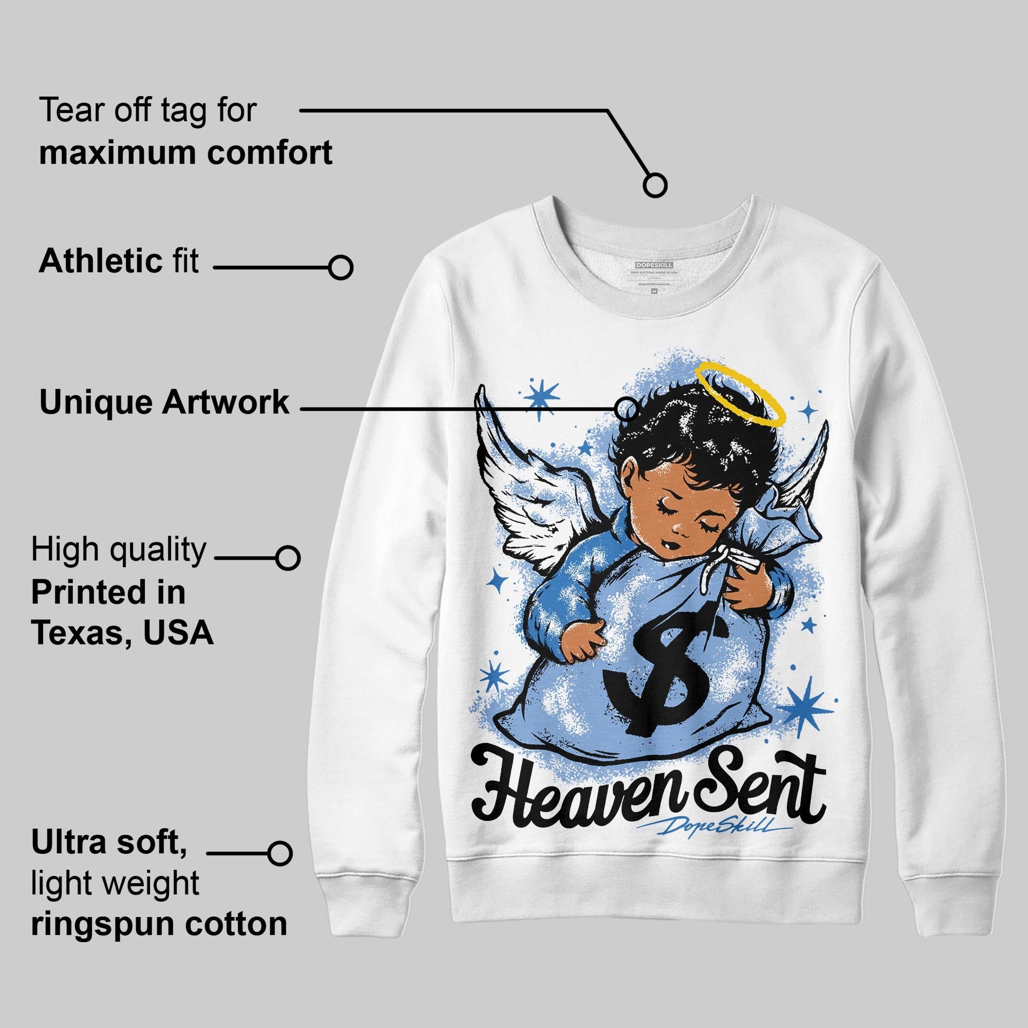 Forget Me Not 4s superstreetwear Sweatshirt Heaven Sent Graphic