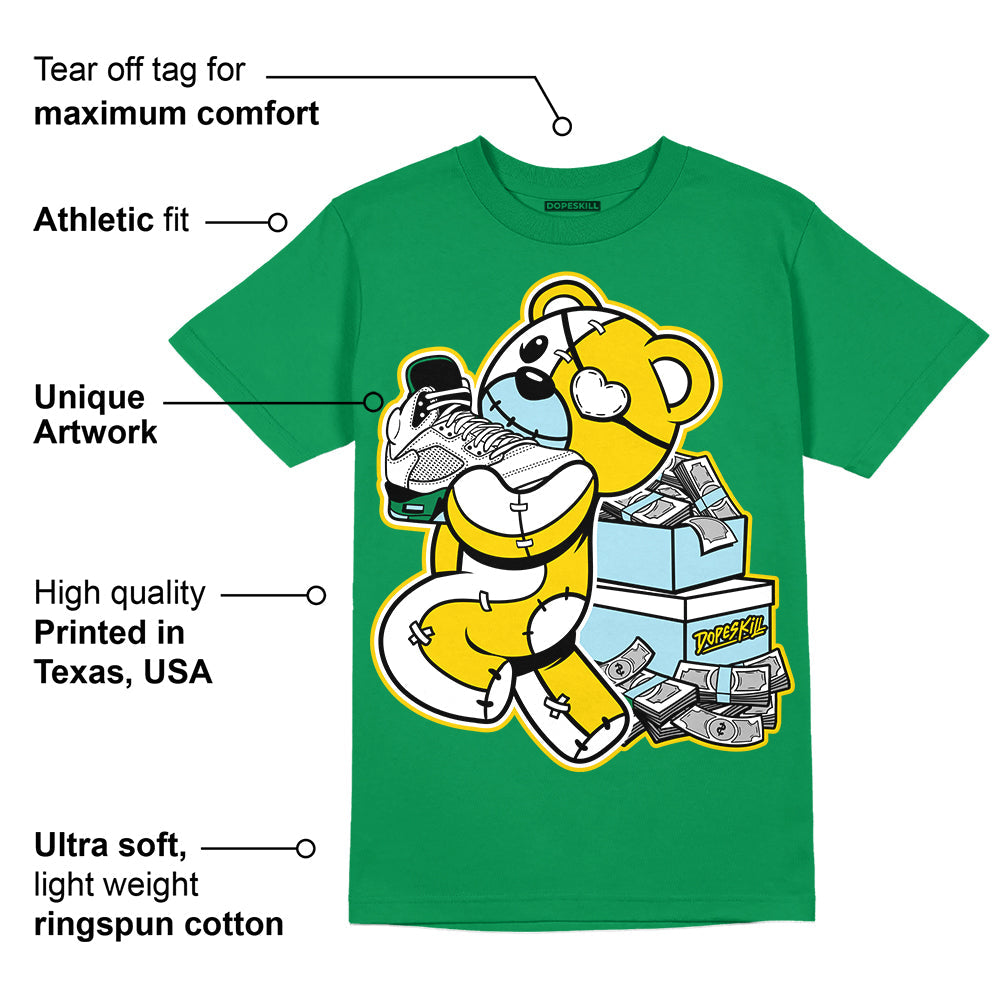 Lucky Green 5s superstreetwear Green T-shirt Bear Steals Sneaker Graphic