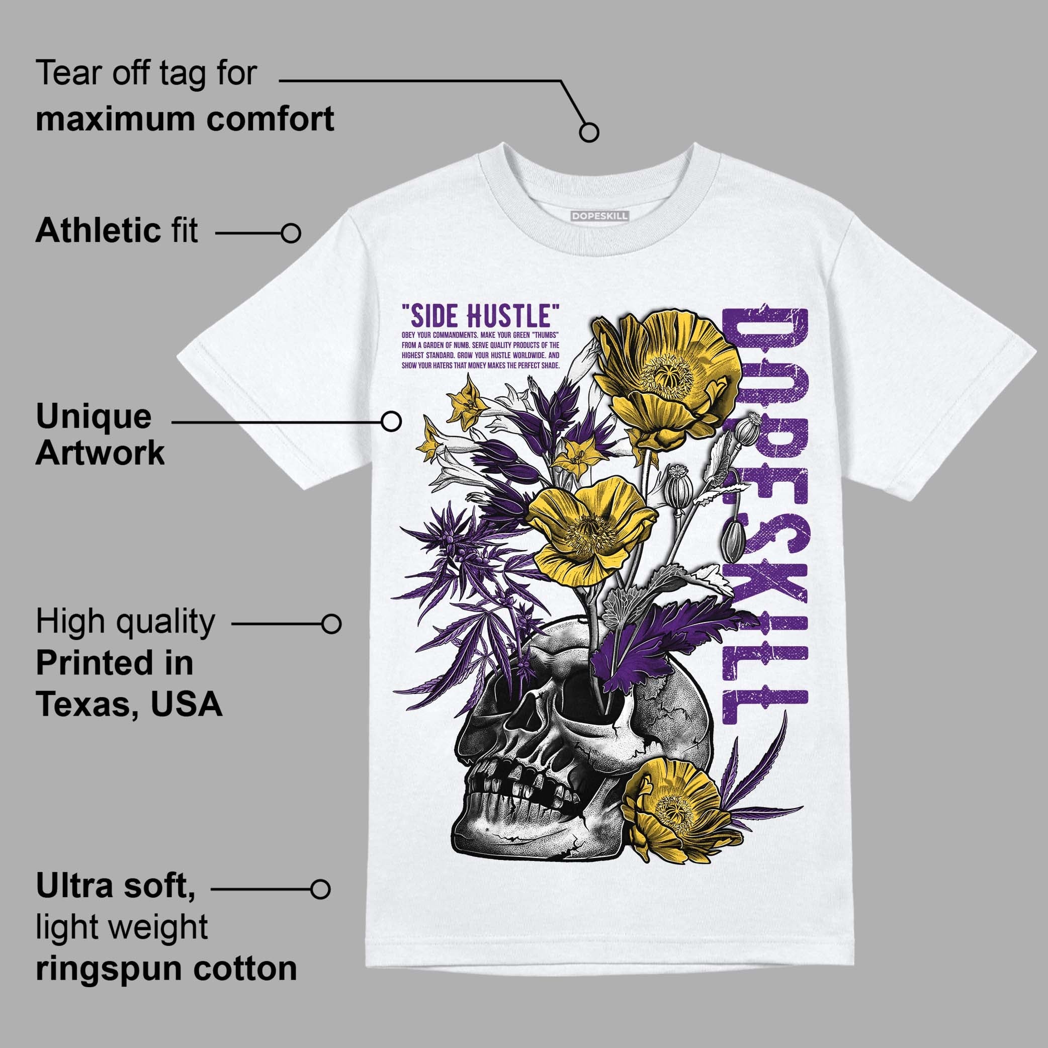 Field Purple 12s superstreetwear T-Shirt Side Hustle Graphic