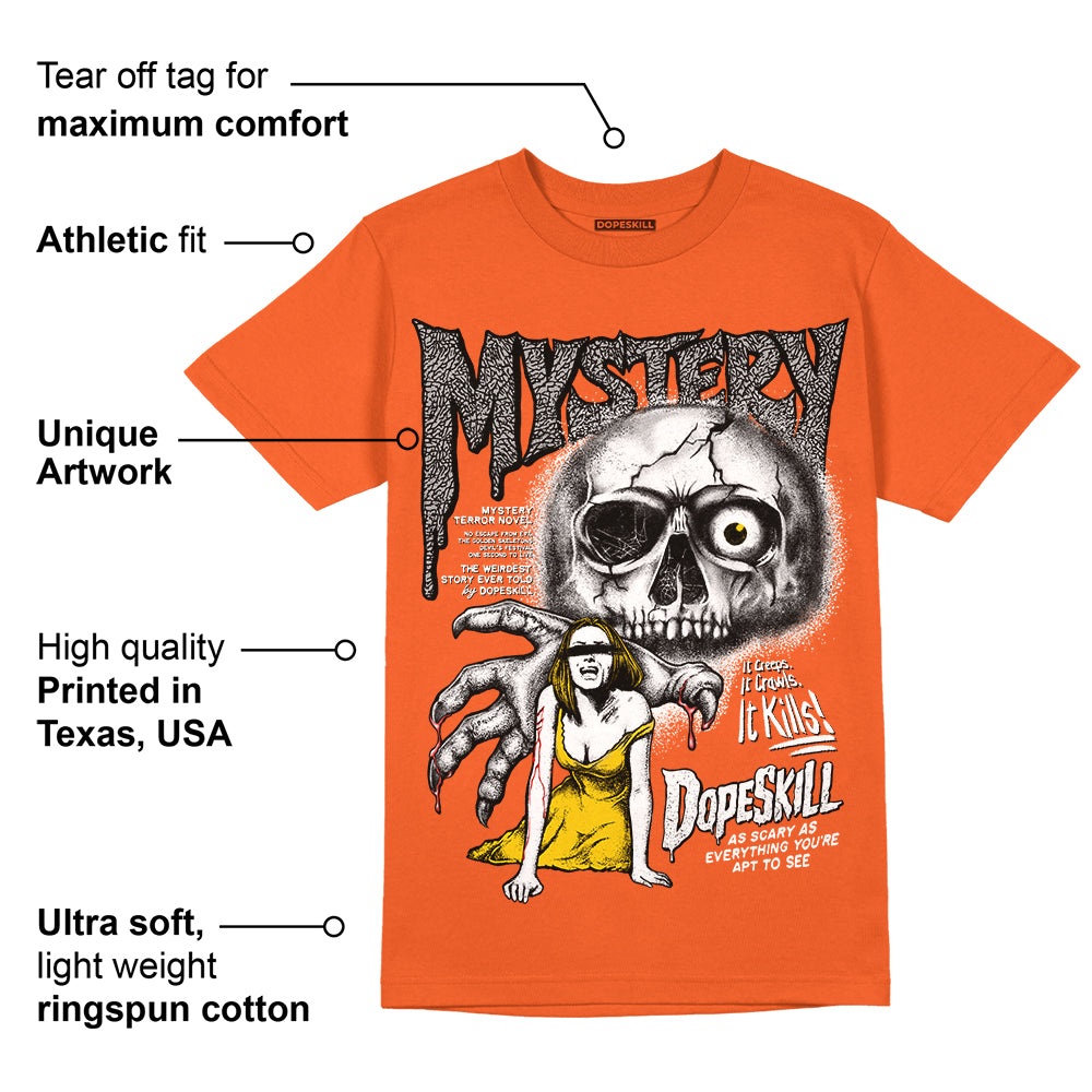 Georgia Peach 3s superstreetwear Orange T-shirt Mystery Ghostly Grasp Graphic