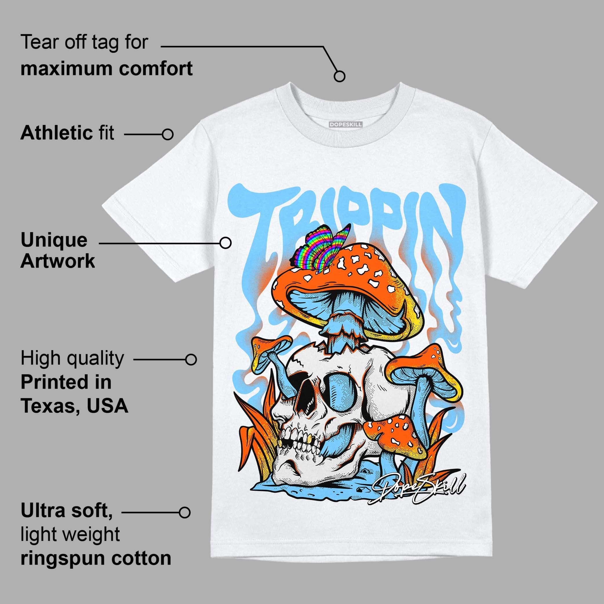 Dunk Low Futura University Blue superstreetwear T-Shirt Trippin Graphic