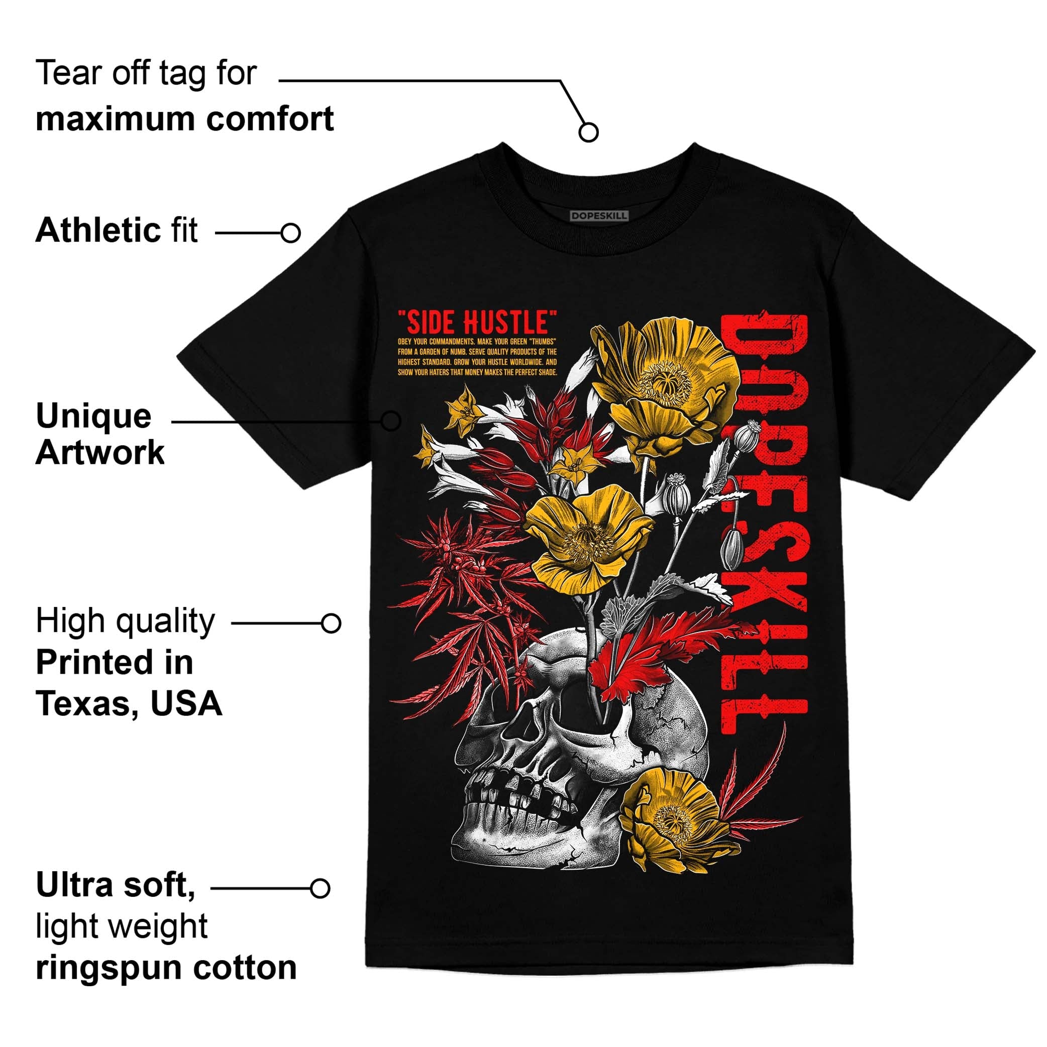 Red Collection superstreetwear T-Shirt Side Hustle Graphic