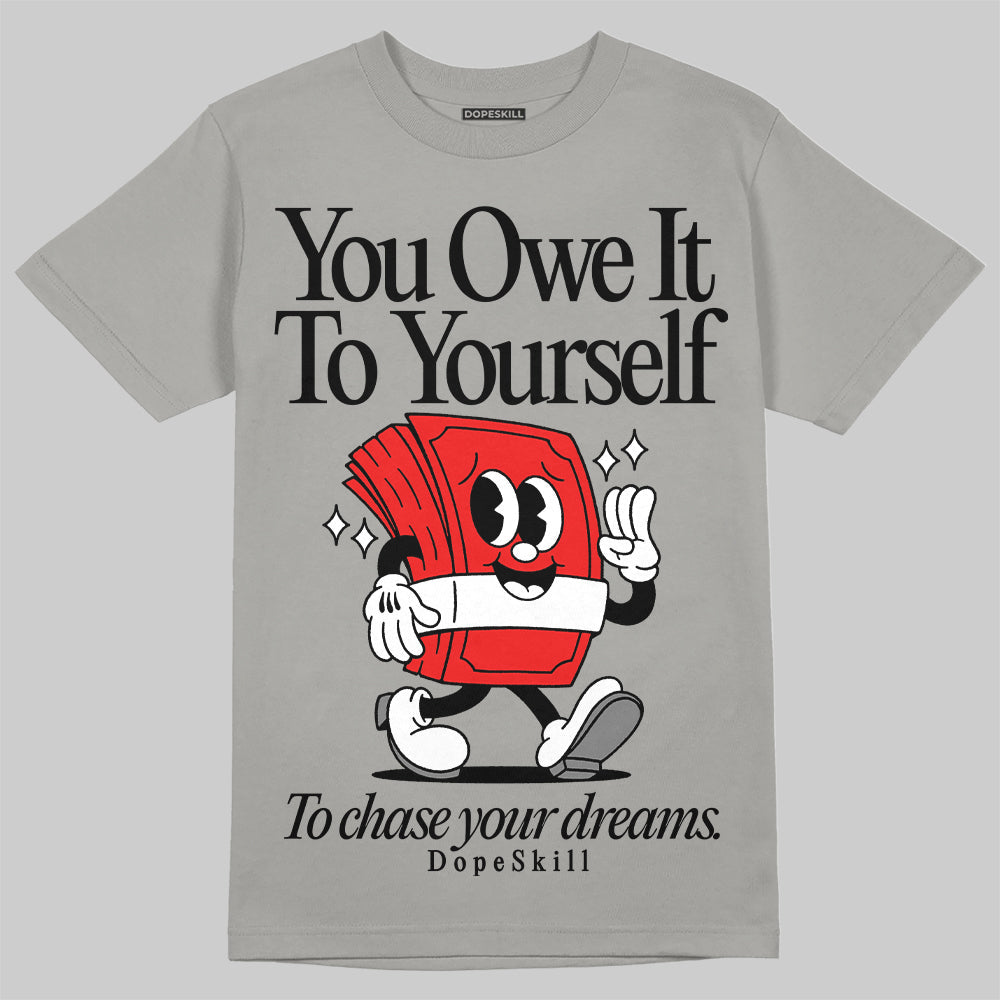 Grey Collection superstreetwear Grey T-shirt Owe It To Yourself Graphic