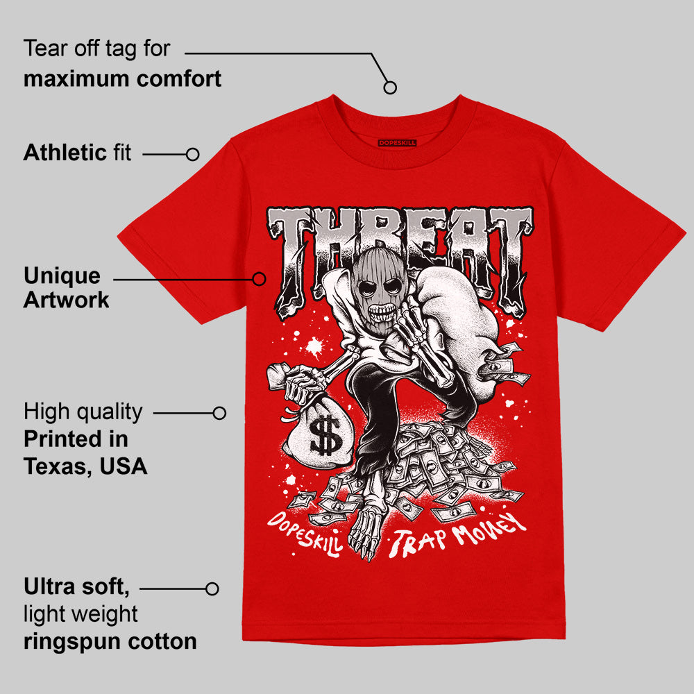 Bred Velvet 11s superstreetwear Red T-shirt Threat Graphic