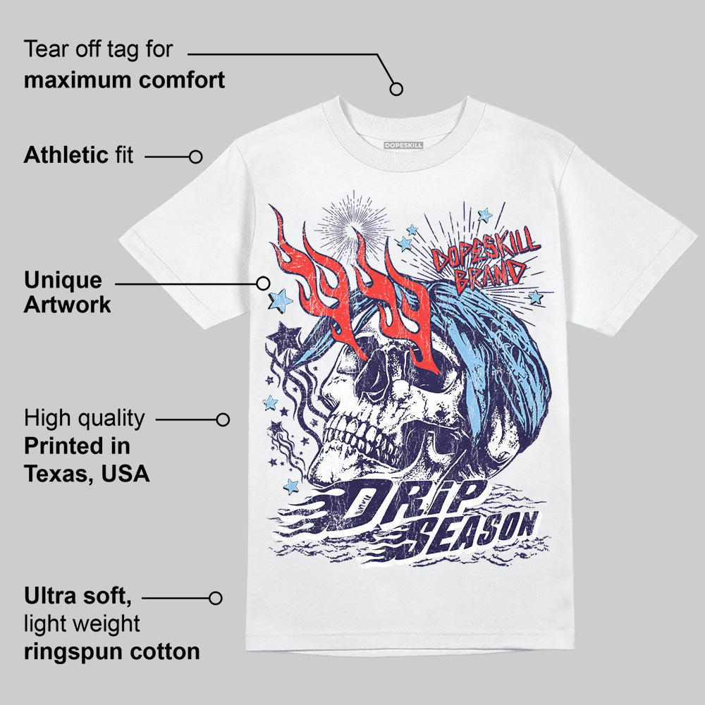 University Blue Collection superstreetwear T-Shirt Drip Season Graphic