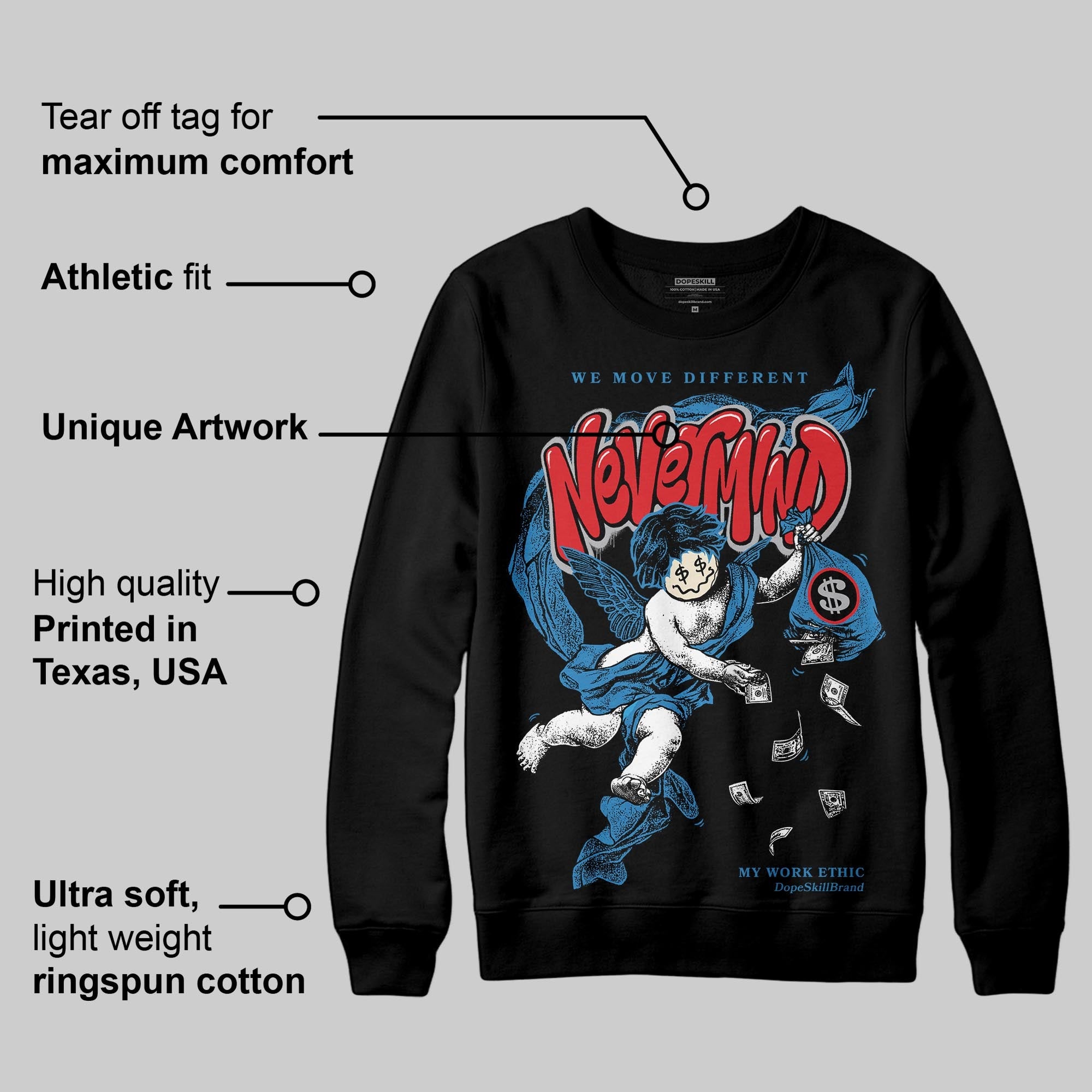 Rare Air 3s superstreetwear Sweatshirt Nevermind Graphic