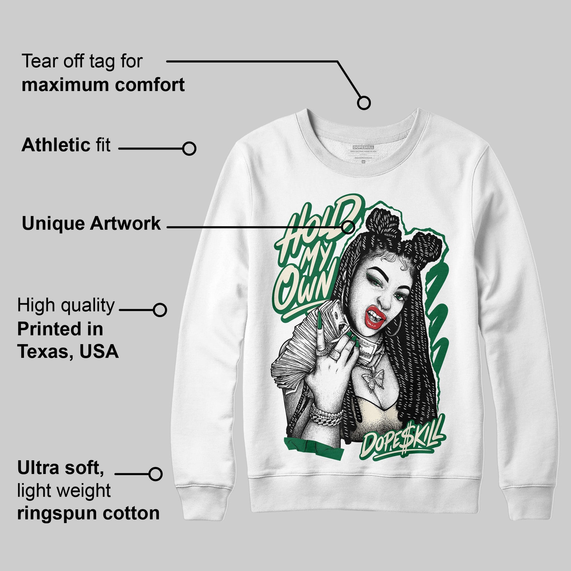 Pine Green 13s superstreetwear Sweatshirt New H.M.O Graphic