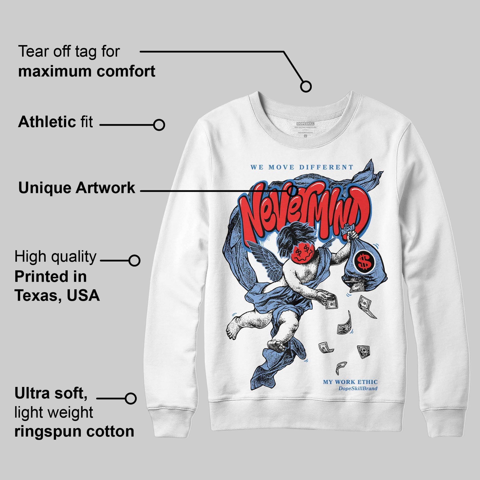 Forget Me Not 4s superstreetwear Sweatshirt Nevermind Graphic