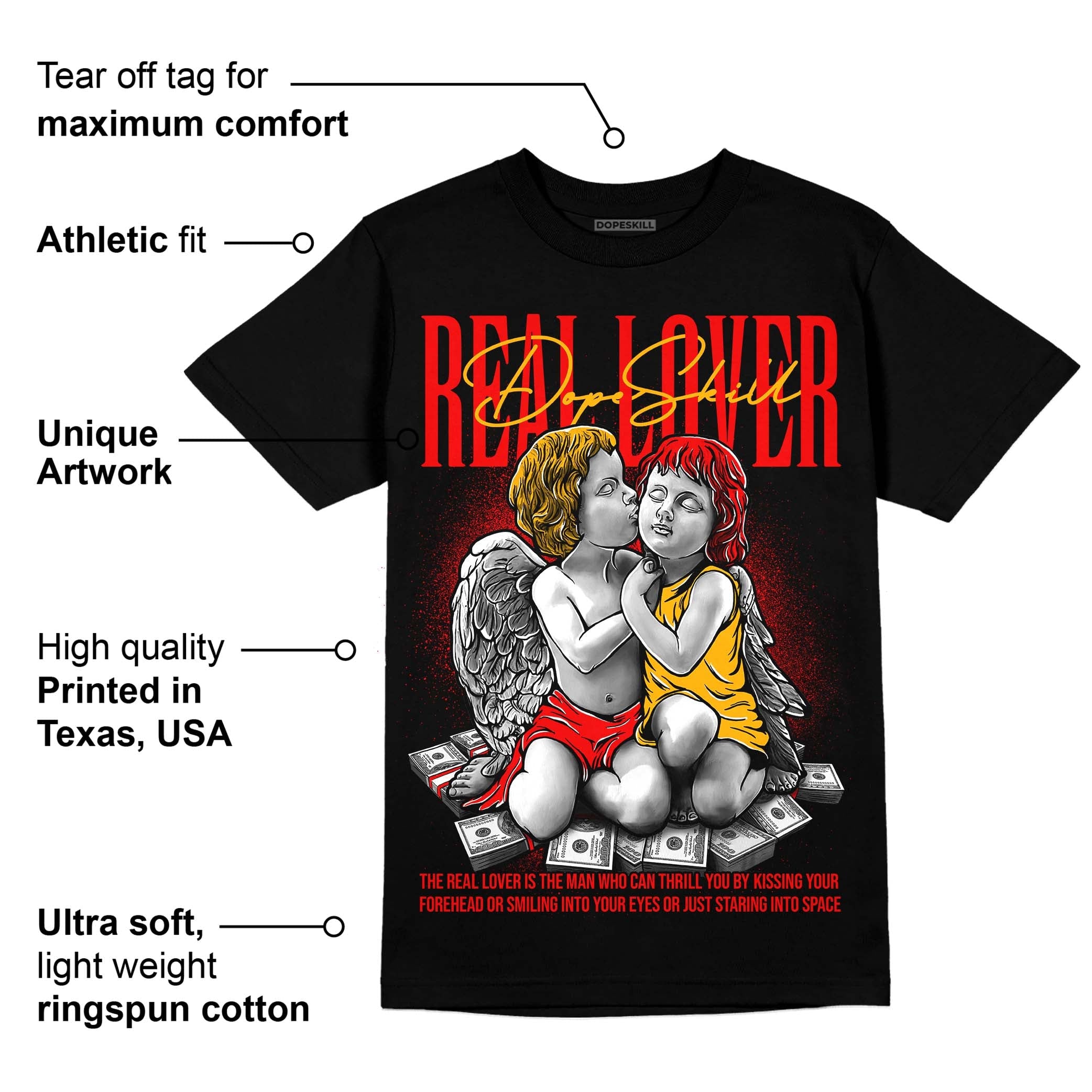 Red Collection superstreetwear T-Shirt Real Lover Graphic