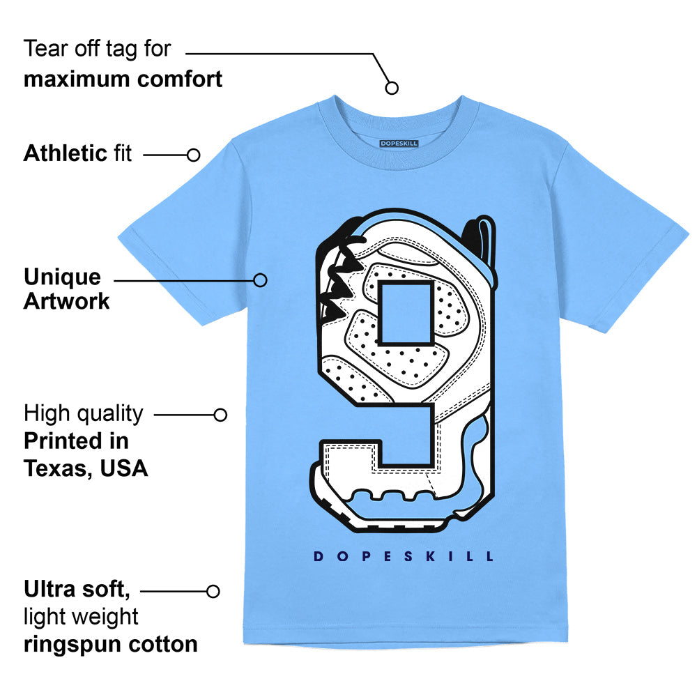 Powder Blue 9s superstreetwear Sky Blue T-shirt No.9 Graphic