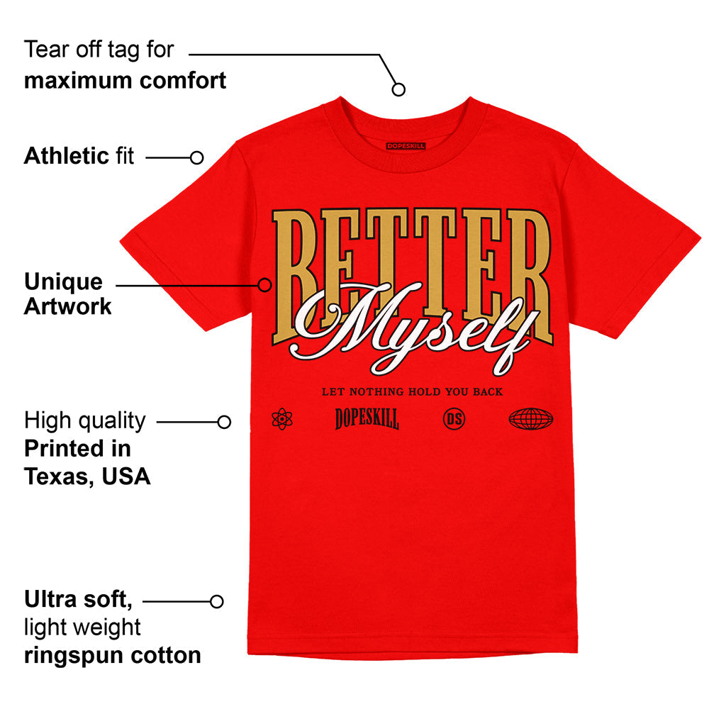 Red Collection superstreetwear Red T-shirt Better Myself Graphic