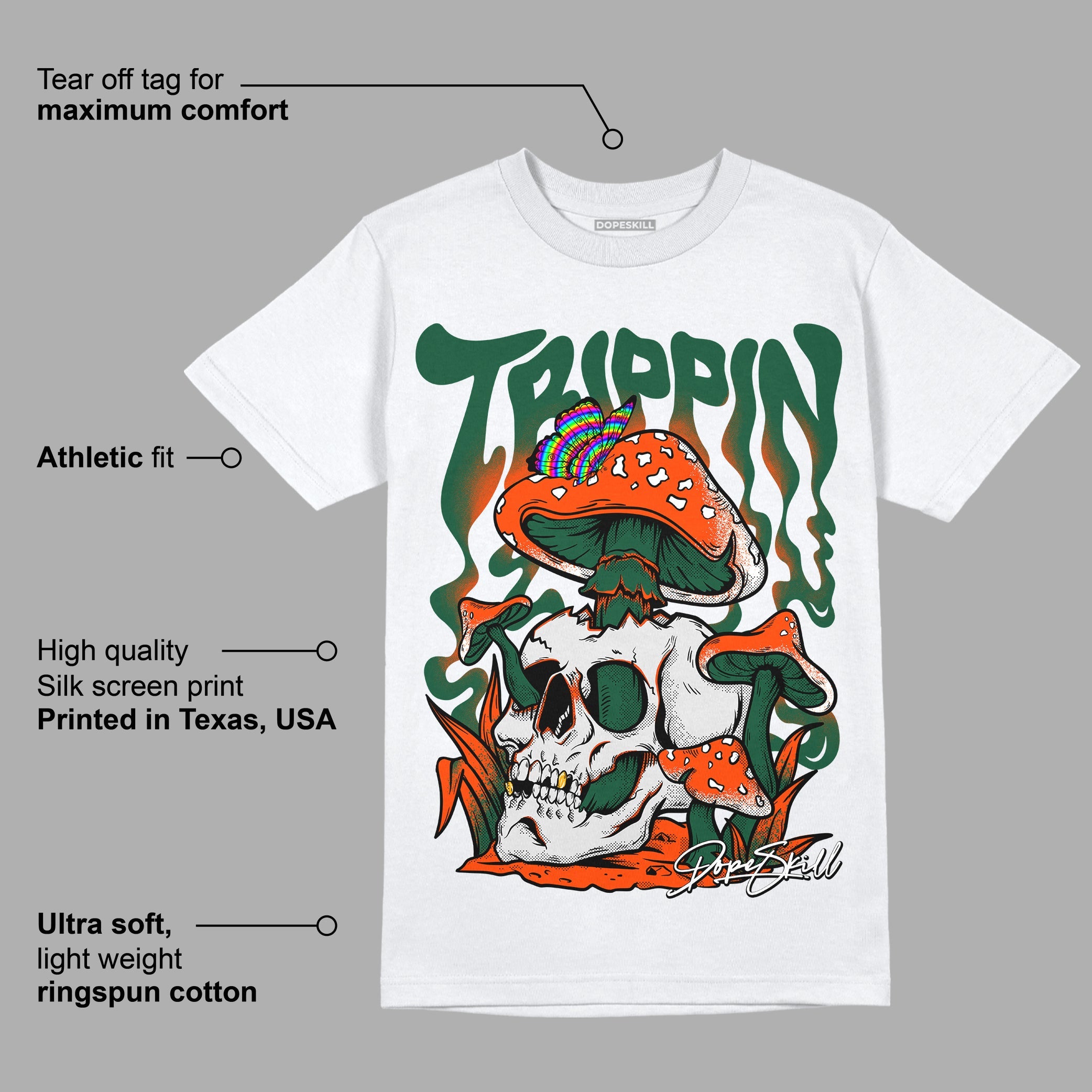 Dunk Low Team Dark Green Orange superstreetwear T-Shirt Trippin Graphic