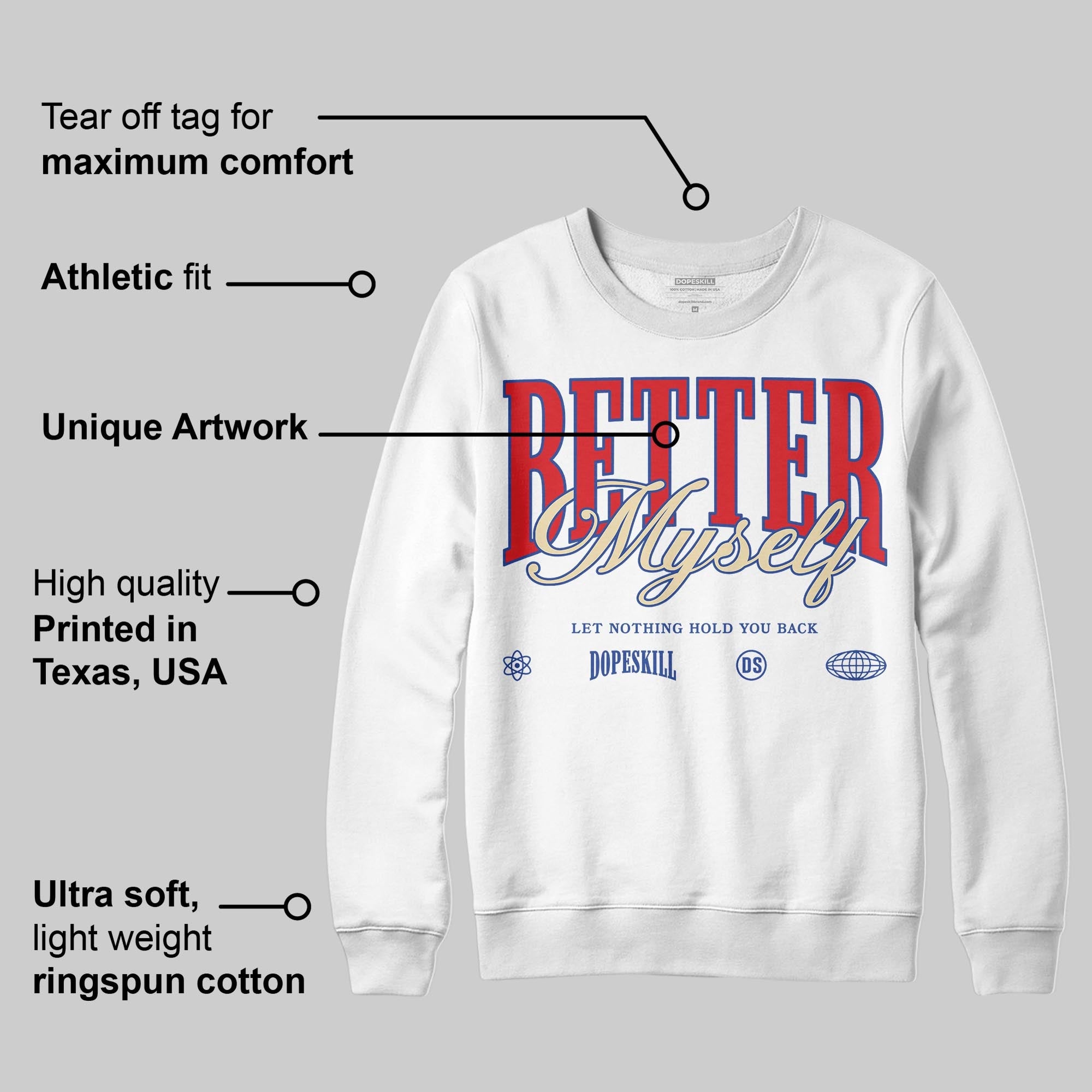 Seoul 2.0 3s superstreetwear Sweatshirt Better Myself Graphic