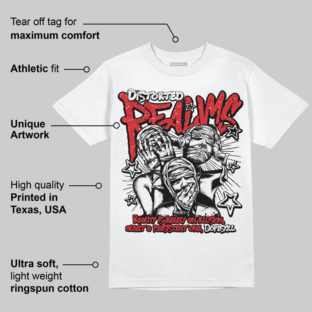 Red Cement 4S superstreetwear T-Shirt Distorted Realms Graphic