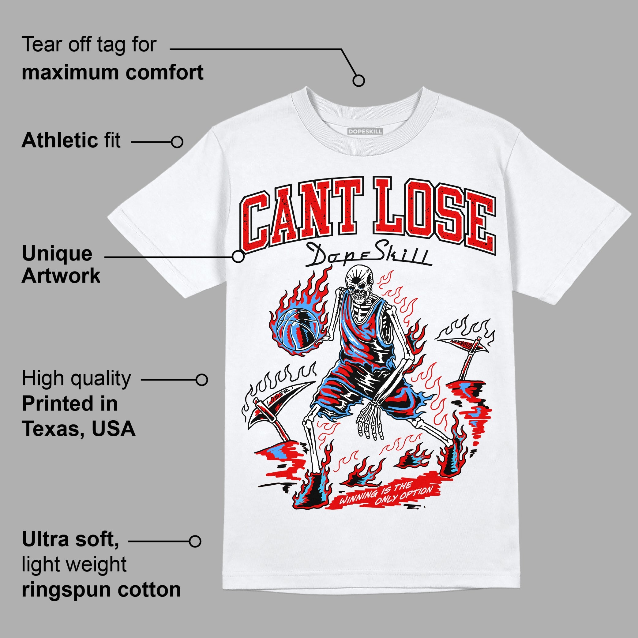 Red Cement 4S superstreetwear T-Shirt Cant Lose Graphic