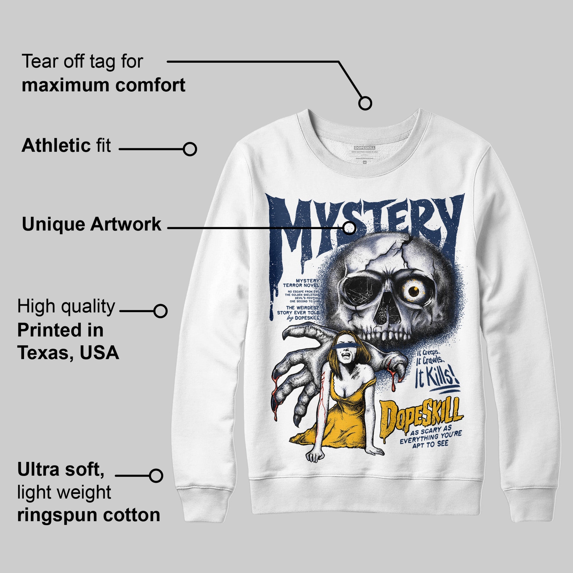 Retro Dunk From Above 4s superstreetwear Sweatshirt Mystery Ghostly Grasp Graphic
