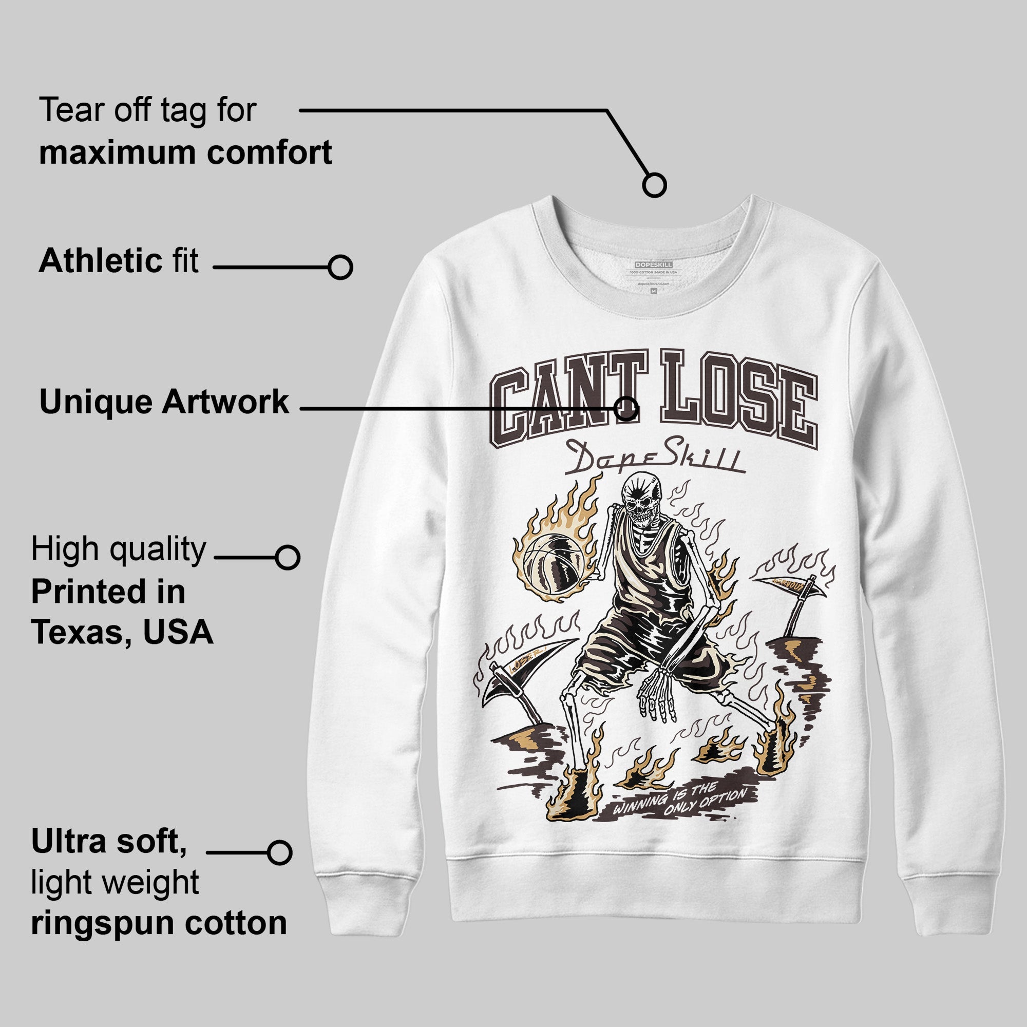 Earth 5s superstreetwear Sweatshirt Cant Lose Graphic