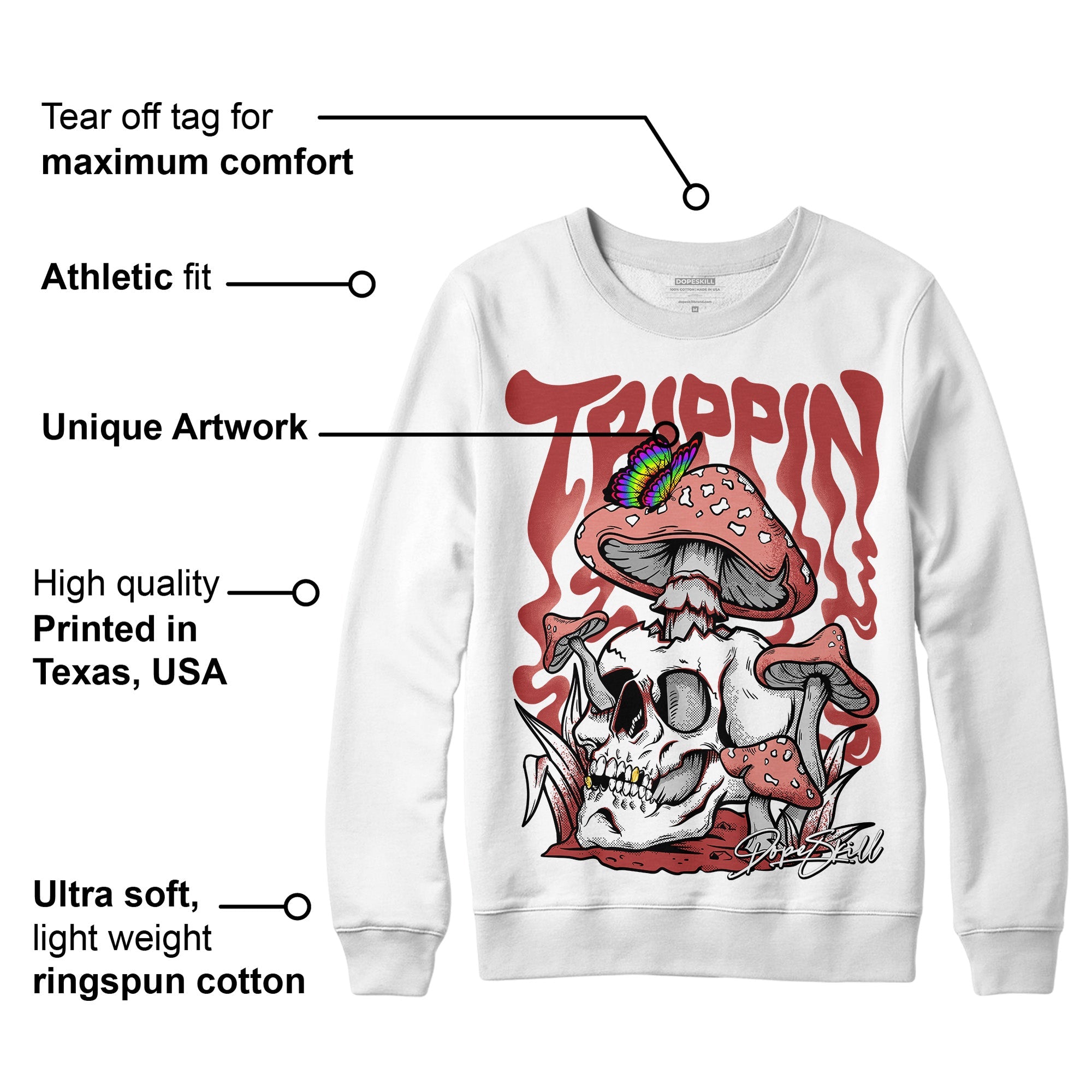 Dune Red 13s superstreetwear Sweatshirt Trippin Graphic