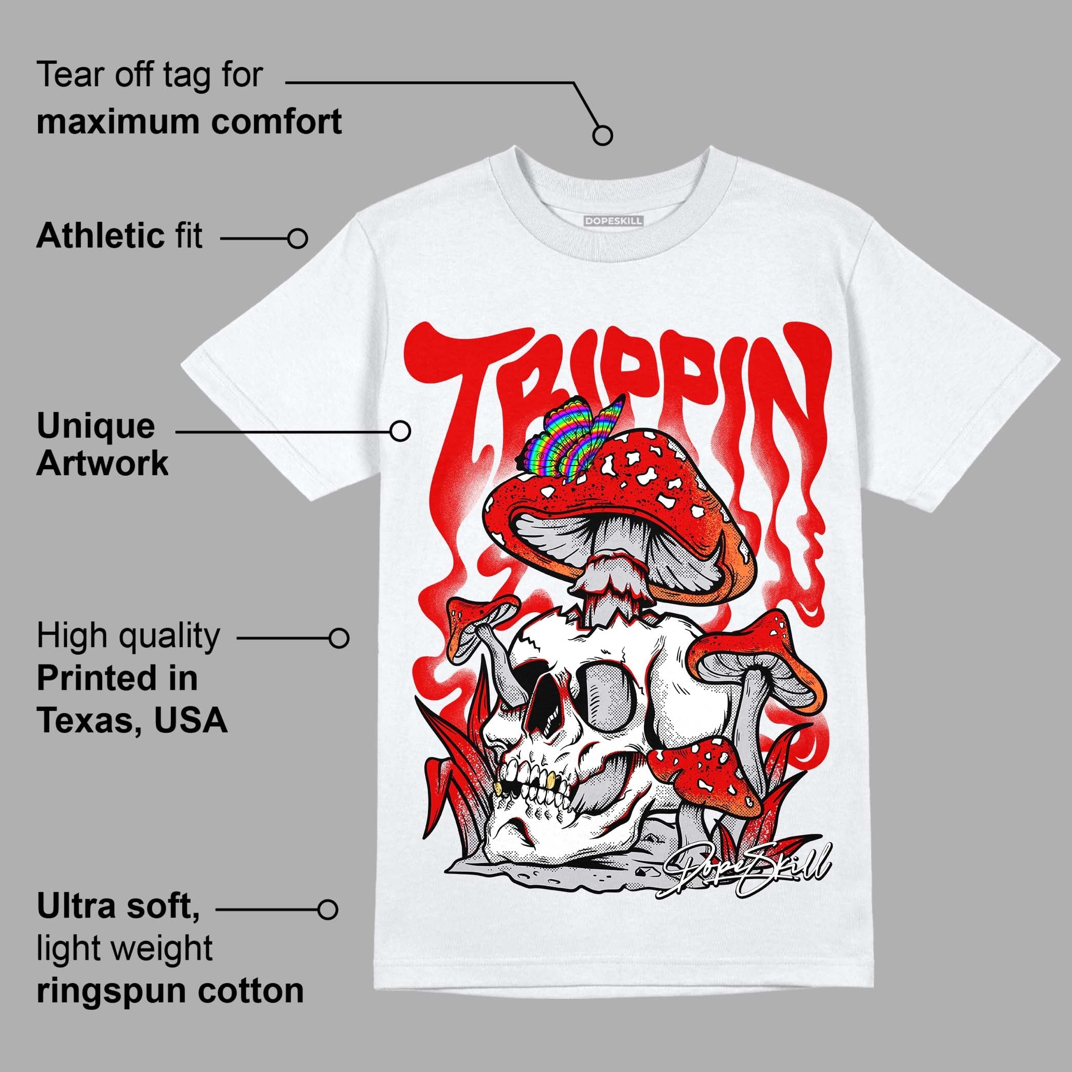 Red Cement 4S superstreetwear T-Shirt Trippin Graphic