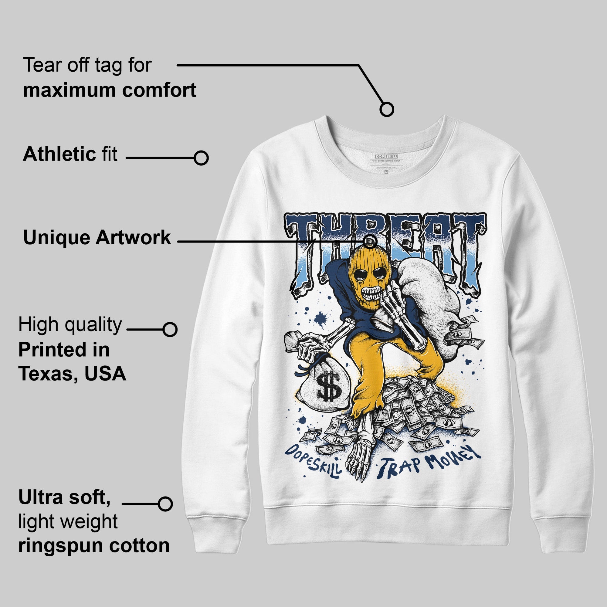 Retro Dunk From Above 4s superstreetwear Sweatshirt Threat Graphic