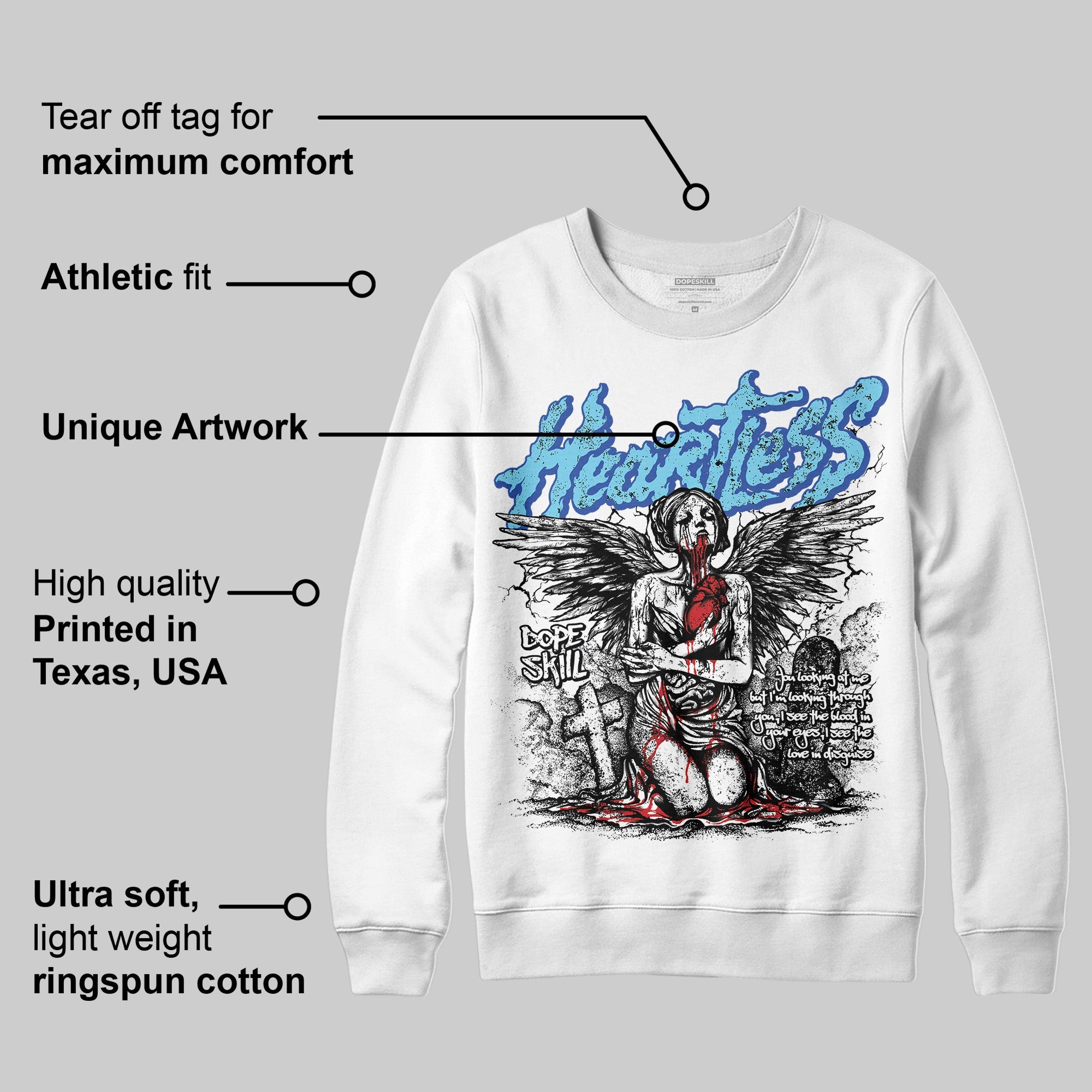 SB Dunk Argon superstreetwear Sweatshirt Heartless Graphic