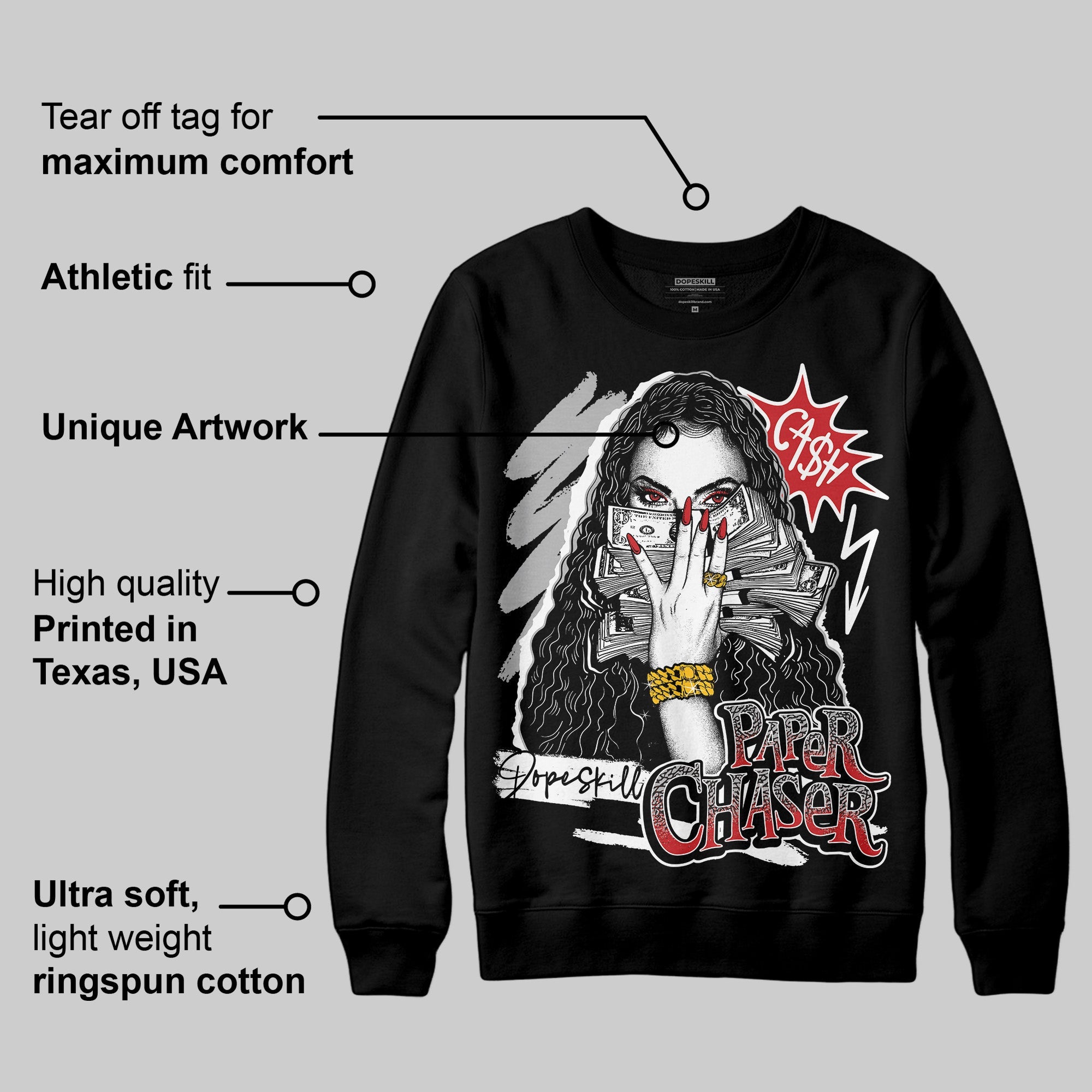 Black Cement 3s superstreetwear Sweatshirt NPC Graphic