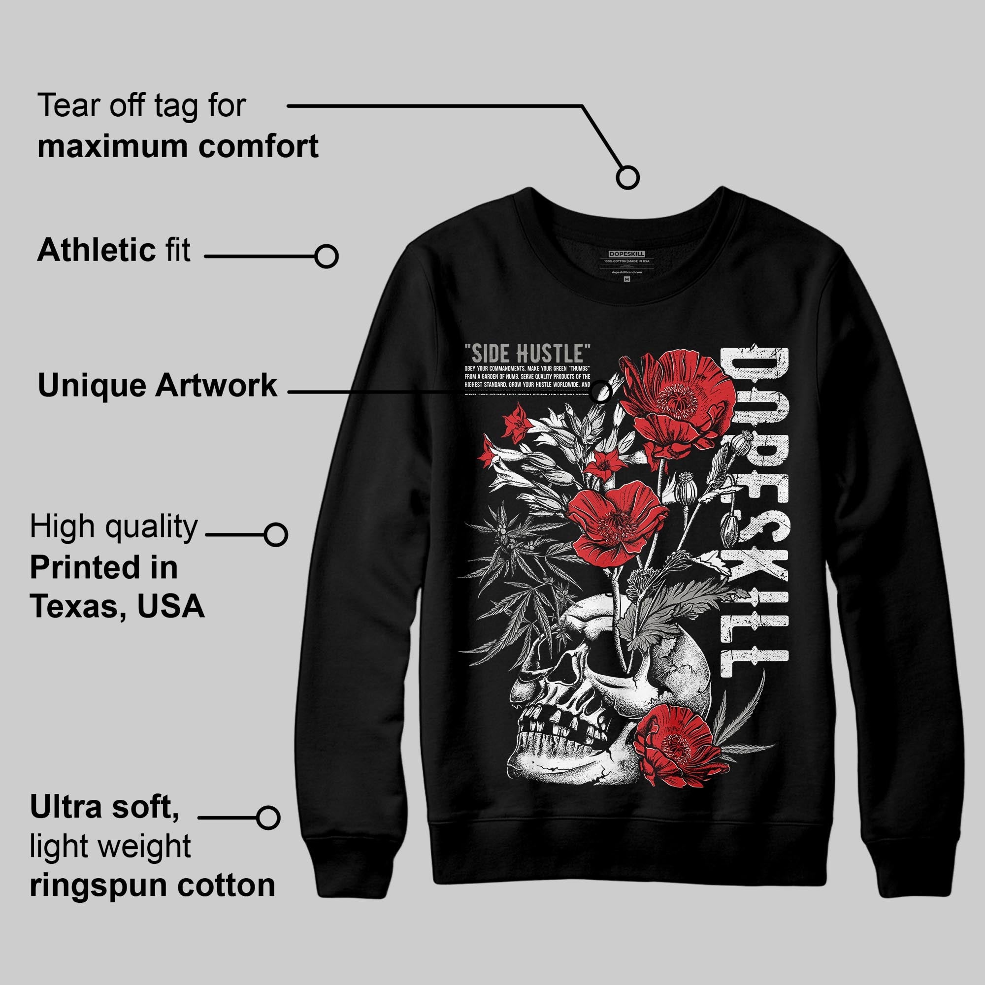 Pure Money 3s superstreetwear Sweatshirt Side Hustle Graphic