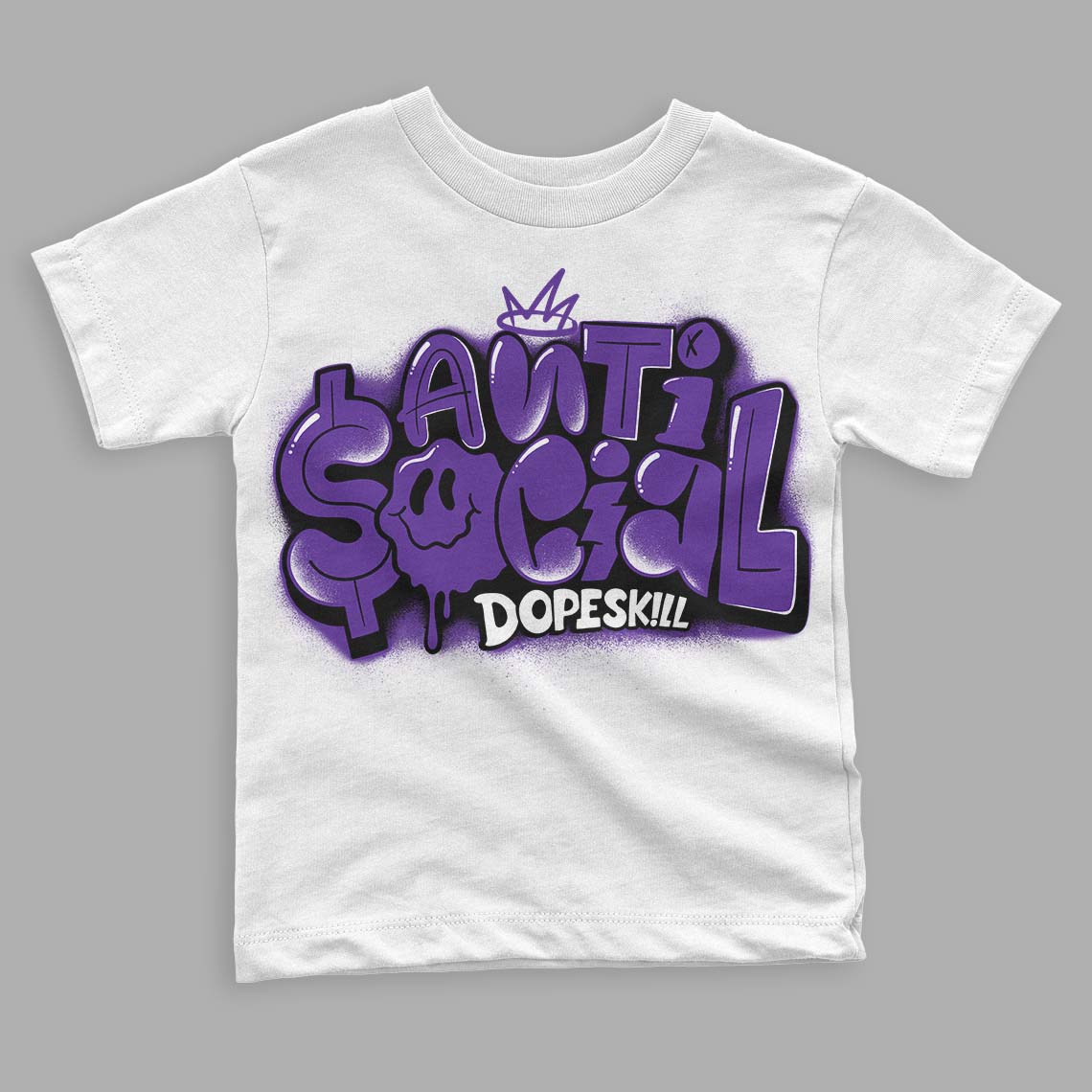 Court Purple 13s superstreetwear Toddler Kids T-shirt Anti Social Graphic