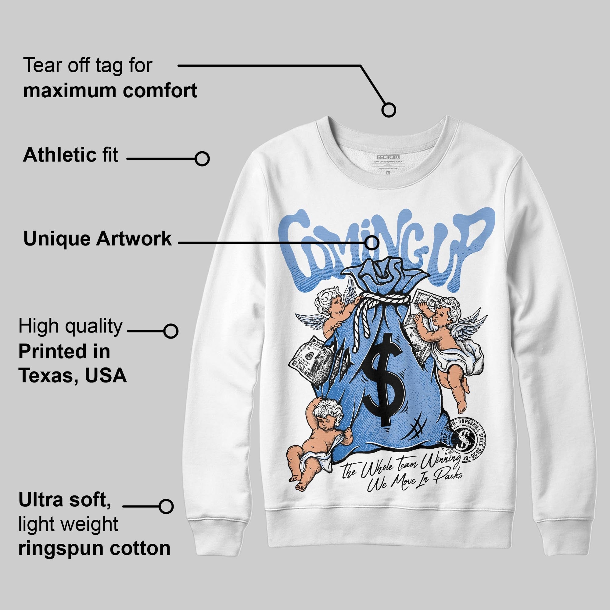 Forget Me Not 4s superstreetwear Sweatshirt Money Bag Coming Up Graphic